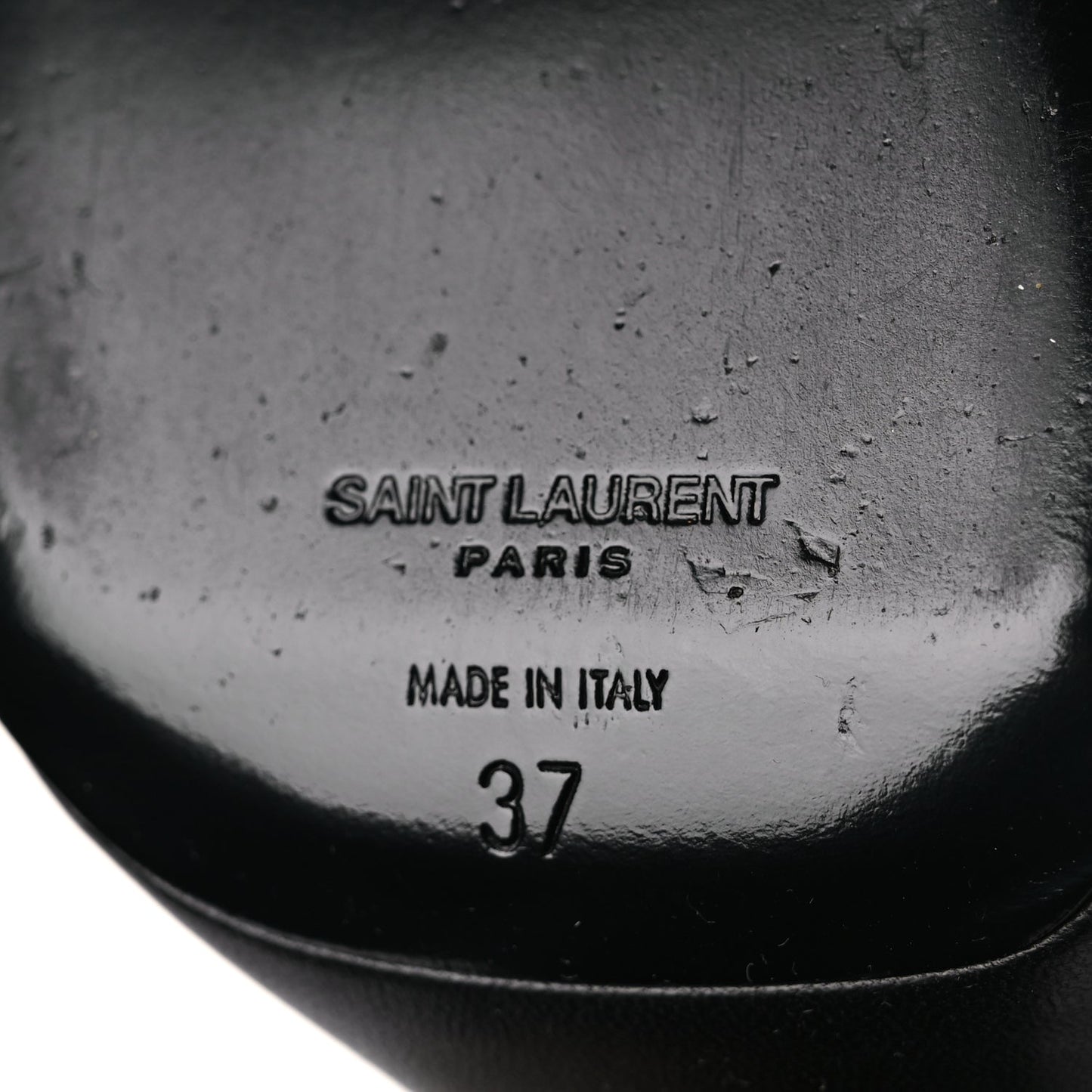 Saint Laurent Vendome Bianca 85 Platform Sandals 37 Black