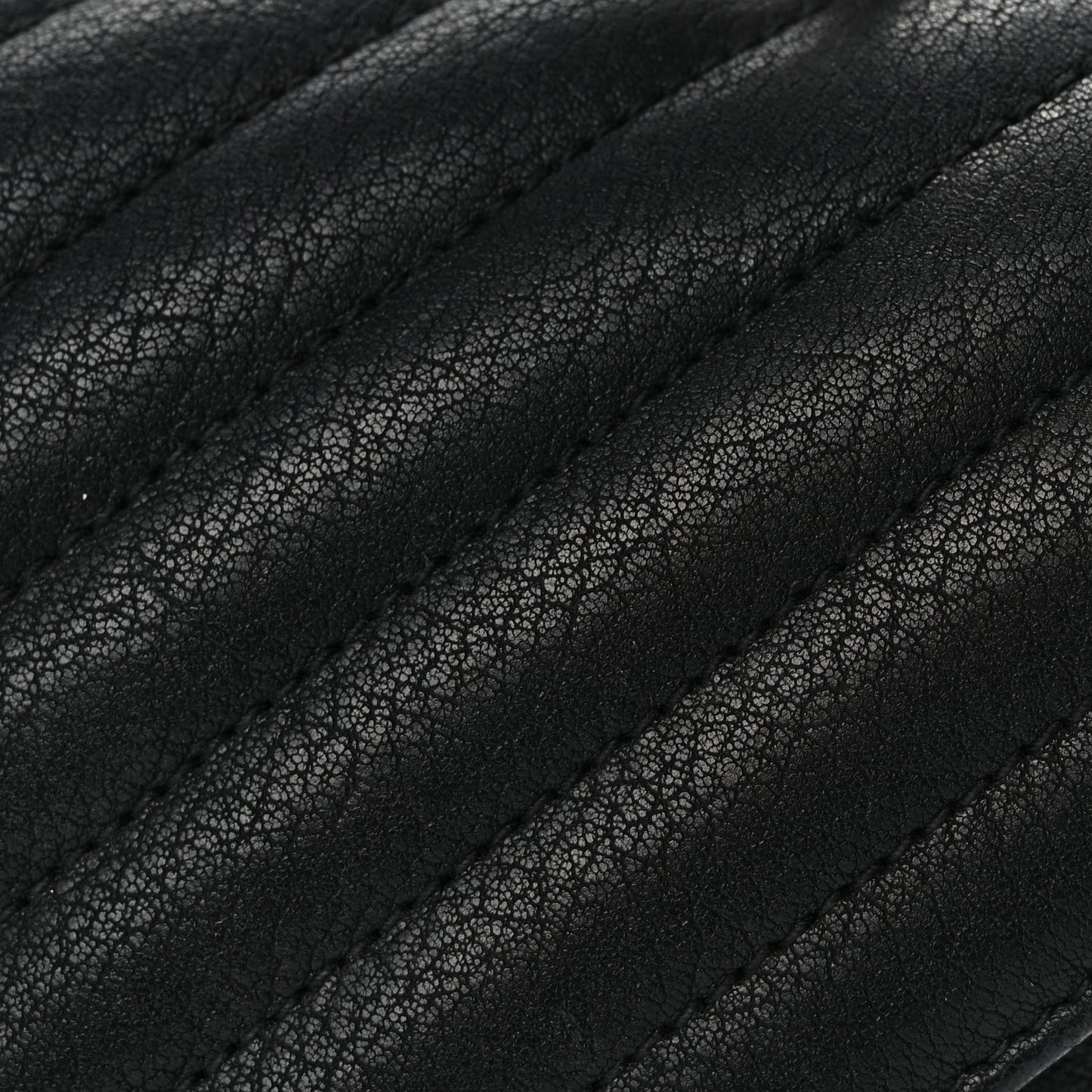 Saint Laurent Sheepskin Matelasse Chevron Monogram Medium College Bag Black