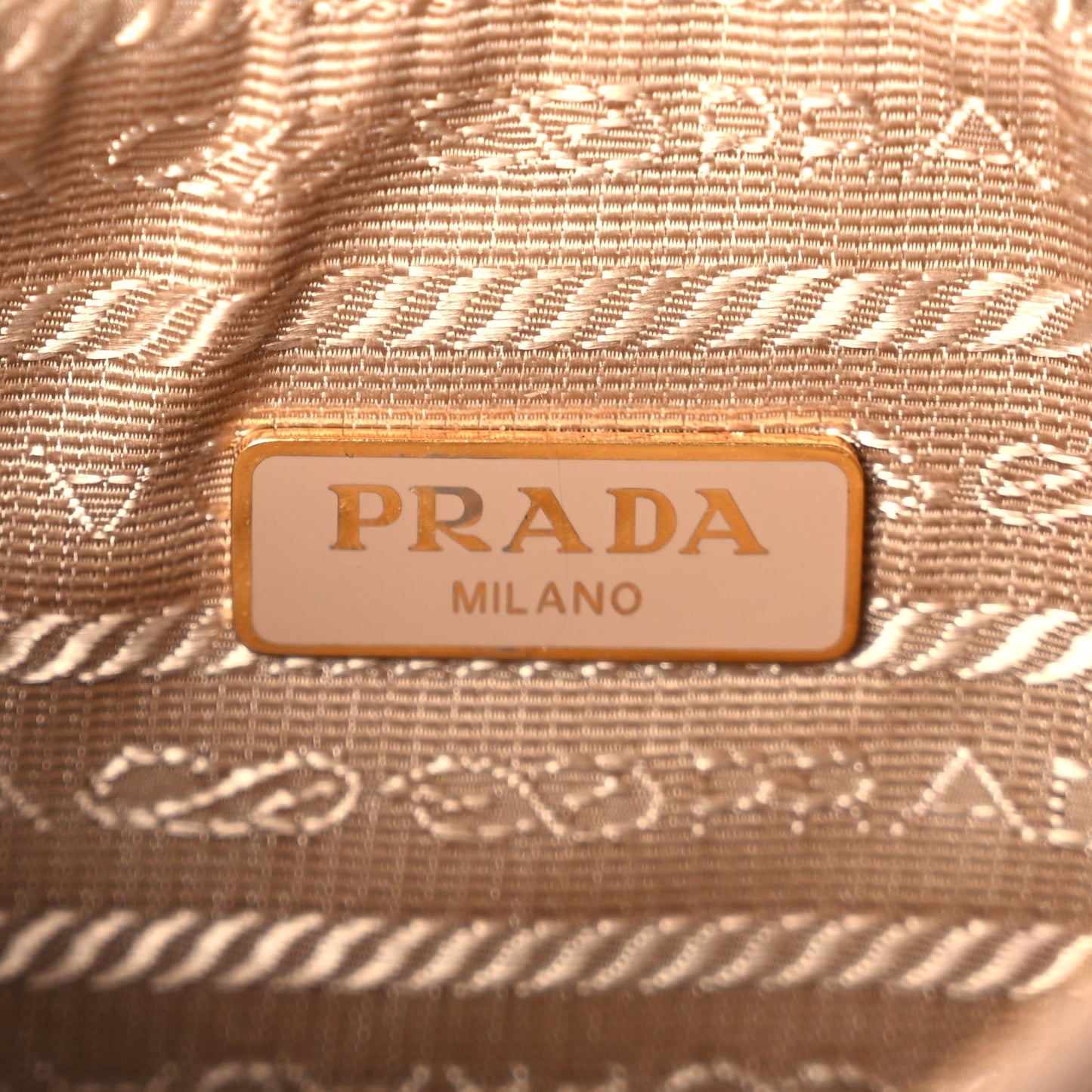 Prada Saffiano Lux Re-Edition Mini Shoulder Bag Cammeo