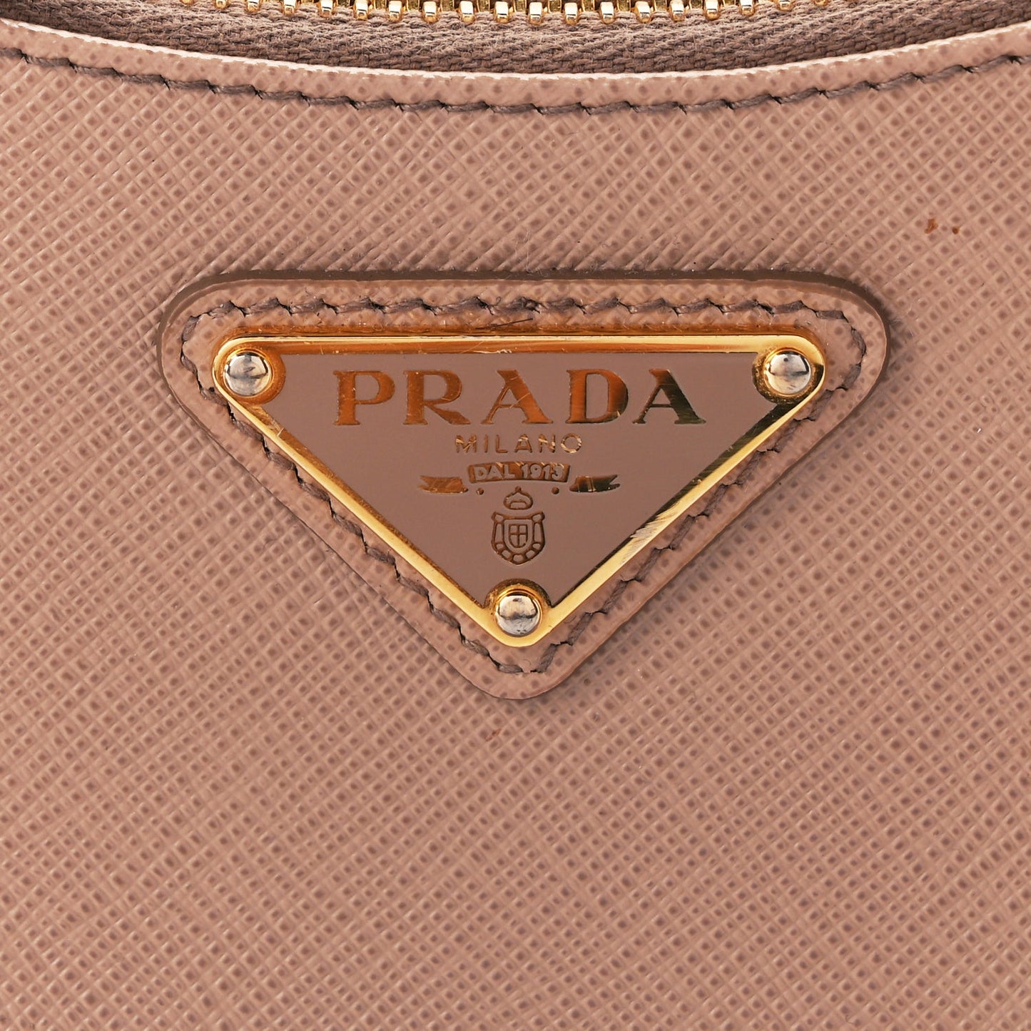 Prada Saffiano Lux Re-Edition Mini Shoulder Bag Cammeo