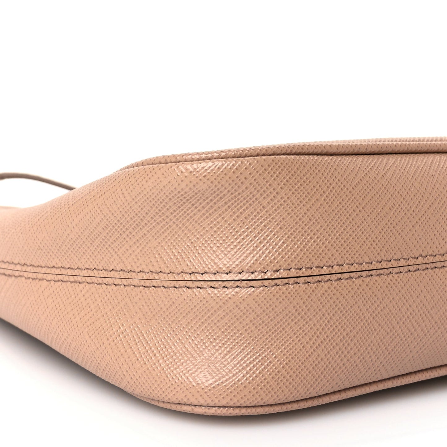 Prada Saffiano Lux Re-Edition Mini Shoulder Bag Cammeo