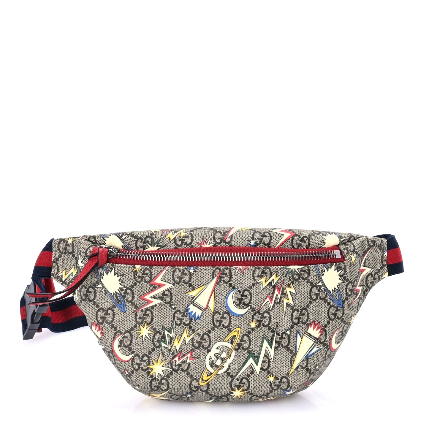 Gucci GG Supreme Monogram Childrens Space Print Belt Bag  Multicolor