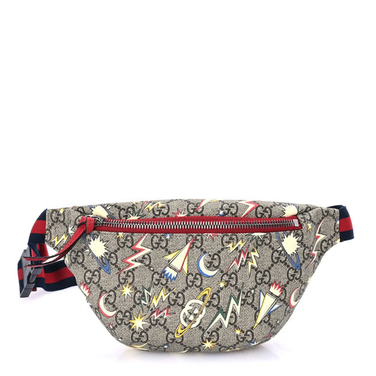 Gucci GG Supreme Monogram Childrens Space Print Belt Bag  Multicolor