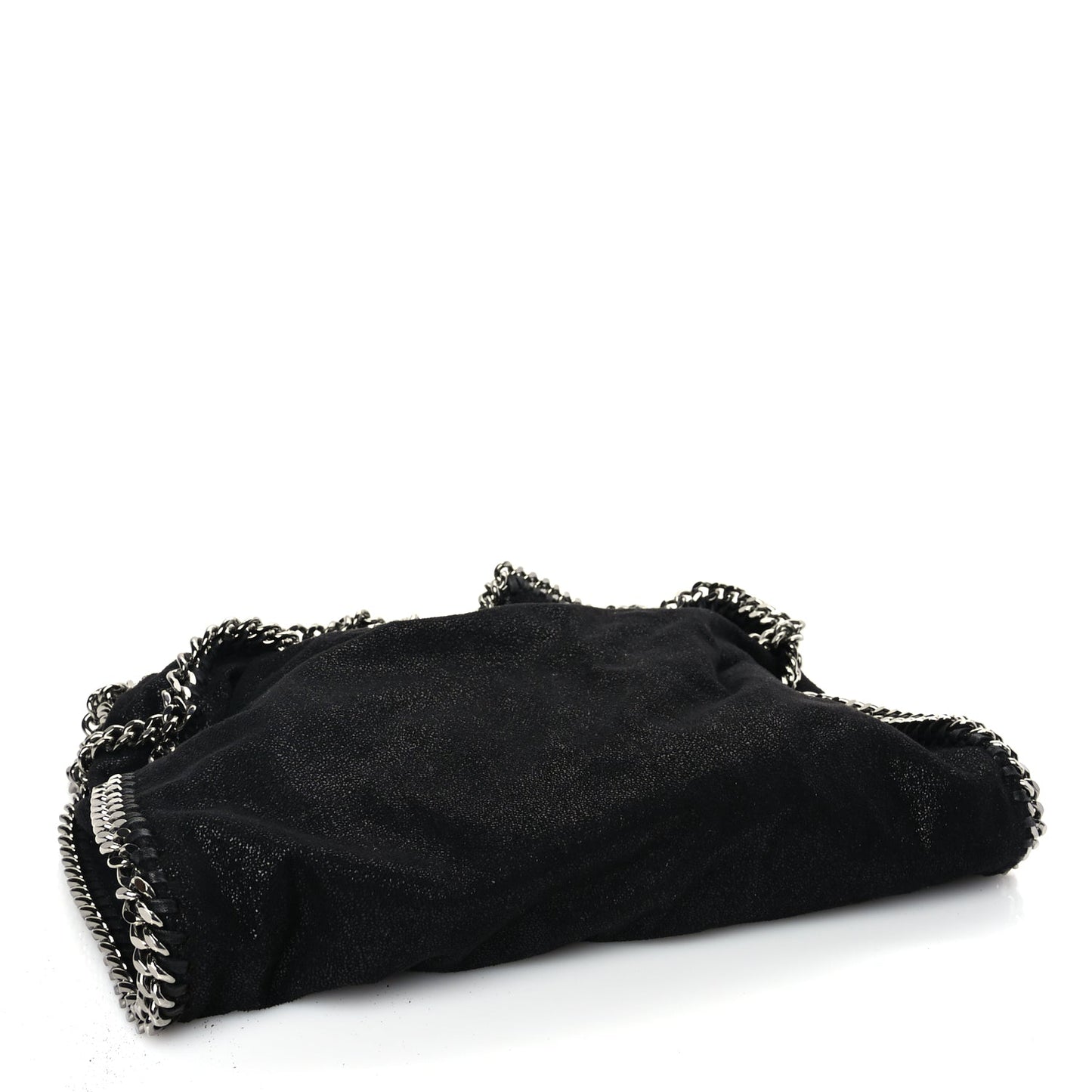 Stella McCartney Shaggy Deer Falabella Fold Over Tote Black