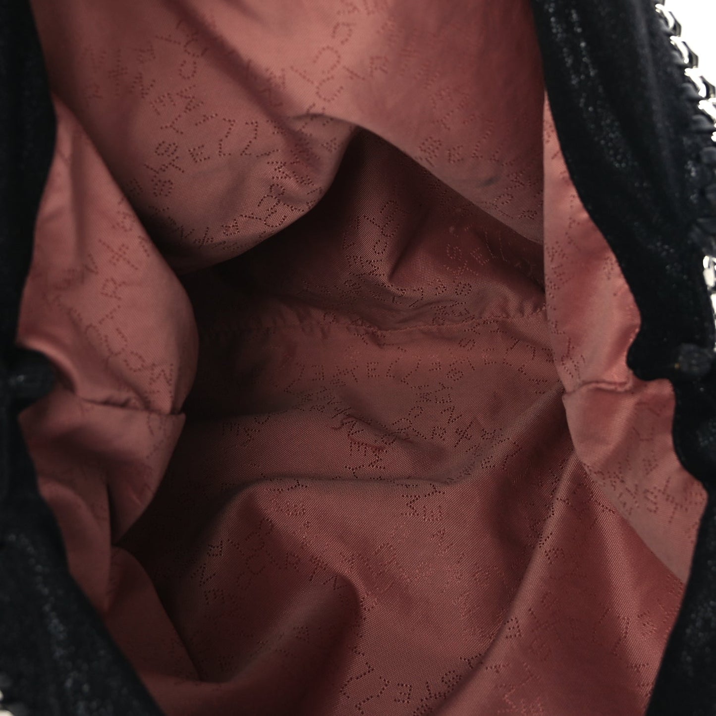 Stella McCartney Shaggy Deer Falabella Fold Over Tote Black