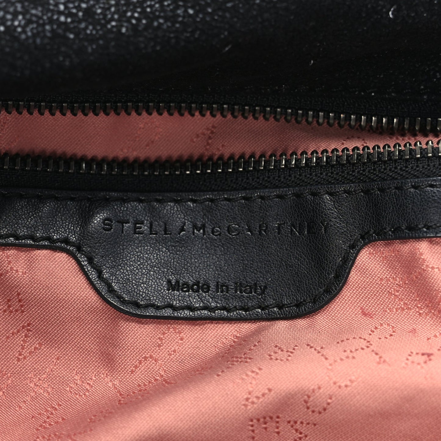 Stella McCartney Shaggy Deer Falabella Fold Over Tote Black