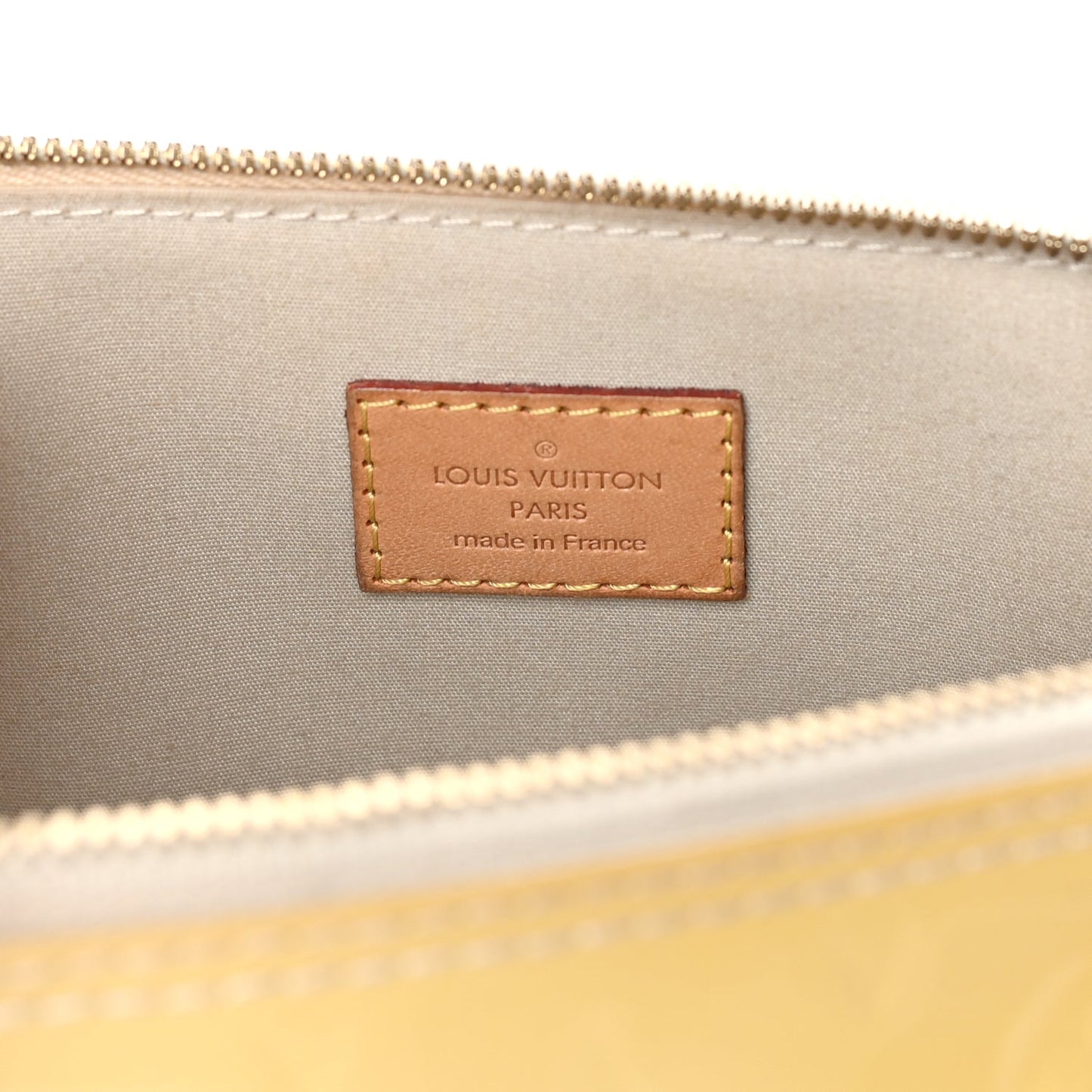 Louis Vuitton LOUIS VUITTON Vernis Alma MM Yellow Yellow