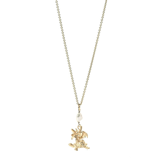 Christian Dior Pearl Reve D'Infini  Necklace  Gold White