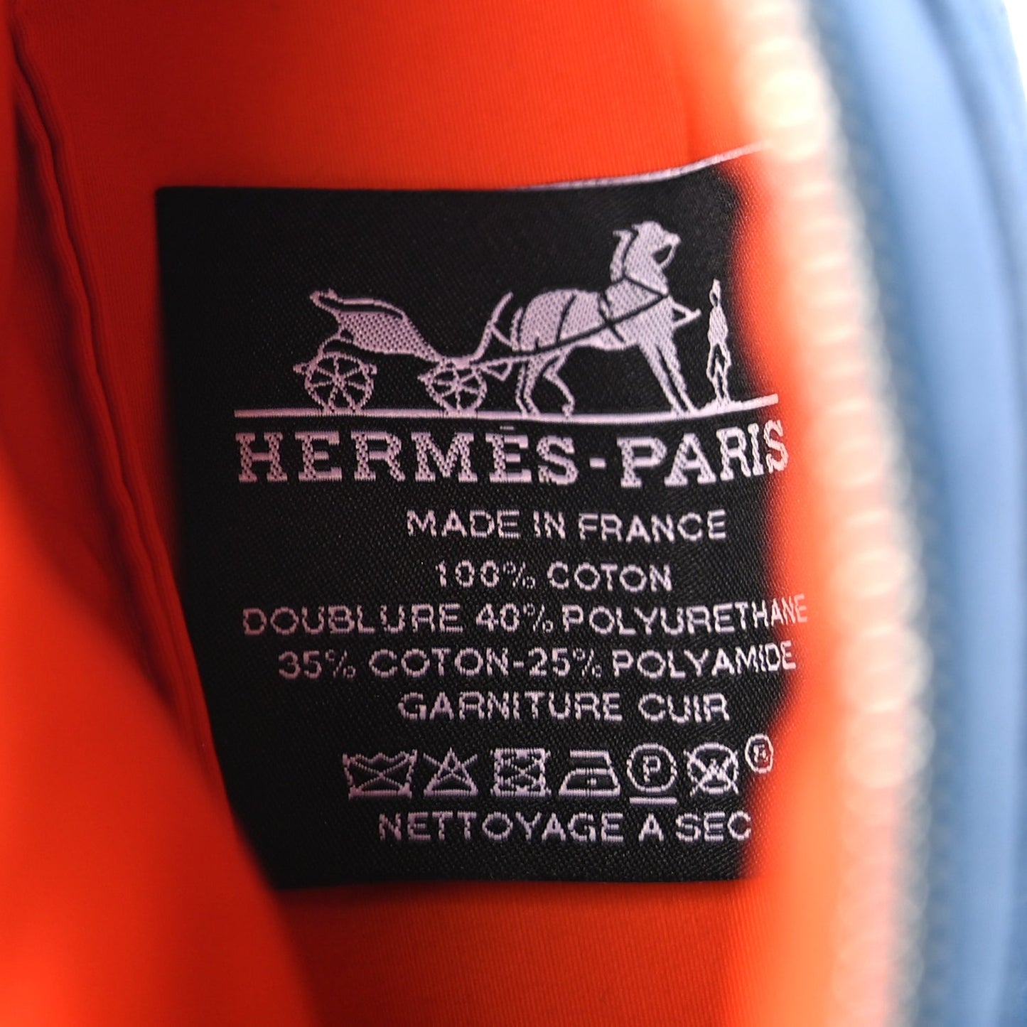 Hermes Cotton Canvas Mini Mini Bolide Travel Cosmetic Pouch Bleu De Prusse