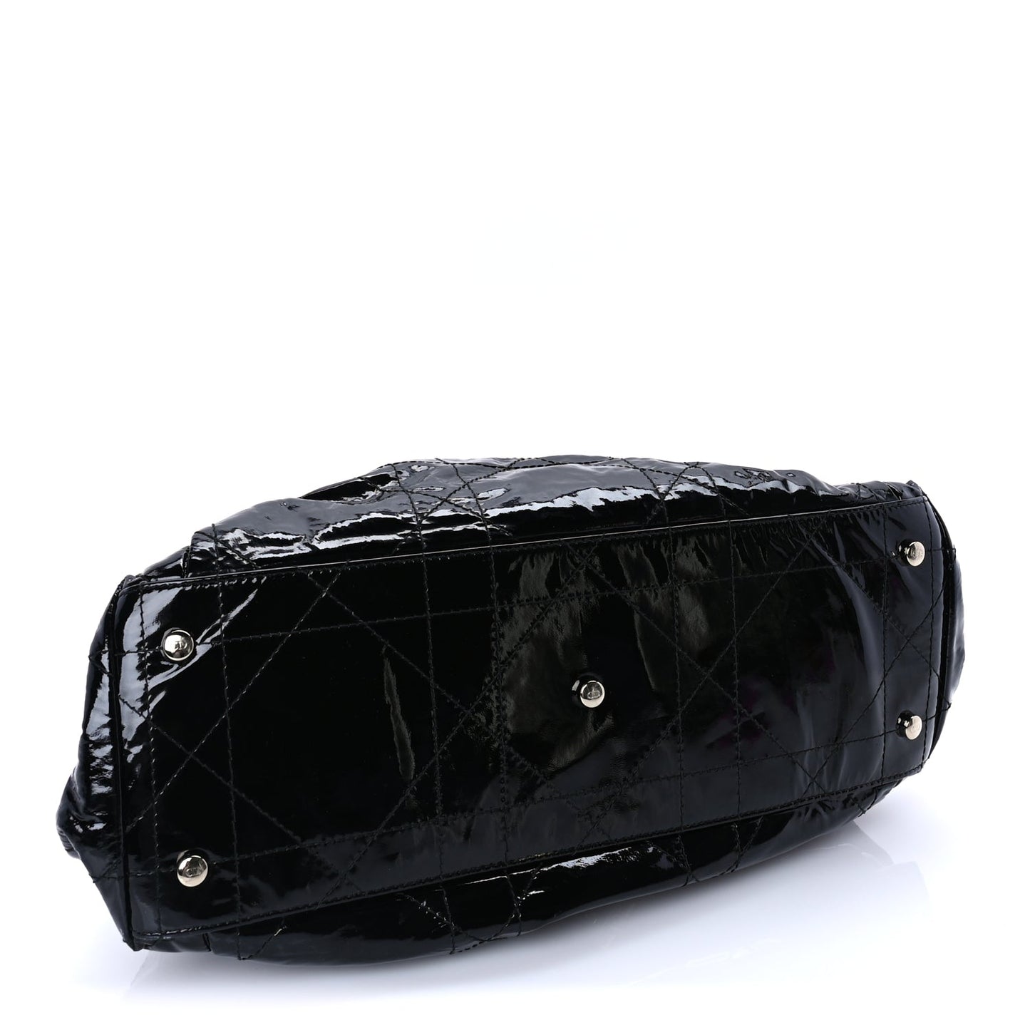 Christian Dior Patent Cannage Medium Le Trente Tote Black