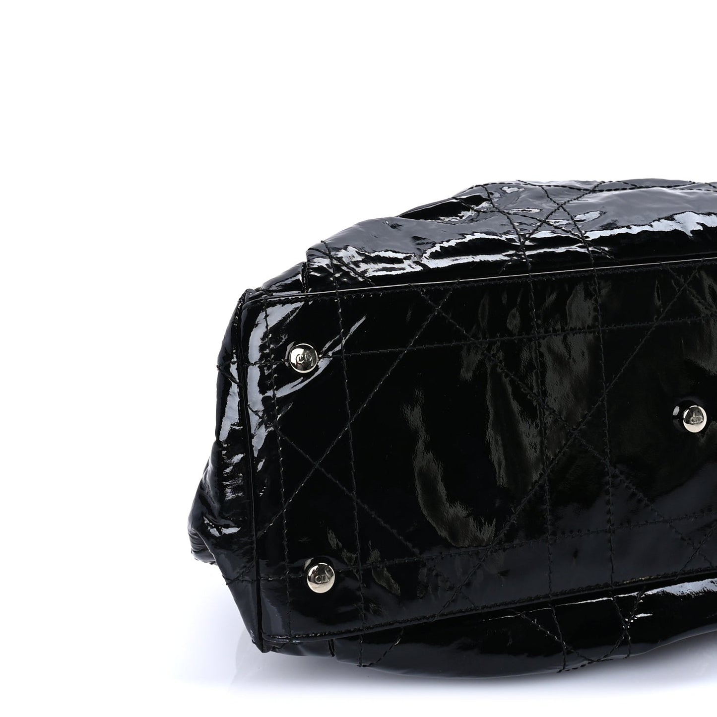 Christian Dior Patent Cannage Medium Le Trente Tote Black