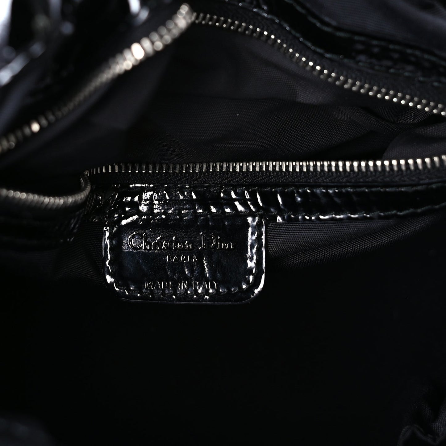 Christian Dior Patent Cannage Medium Le Trente Tote Black