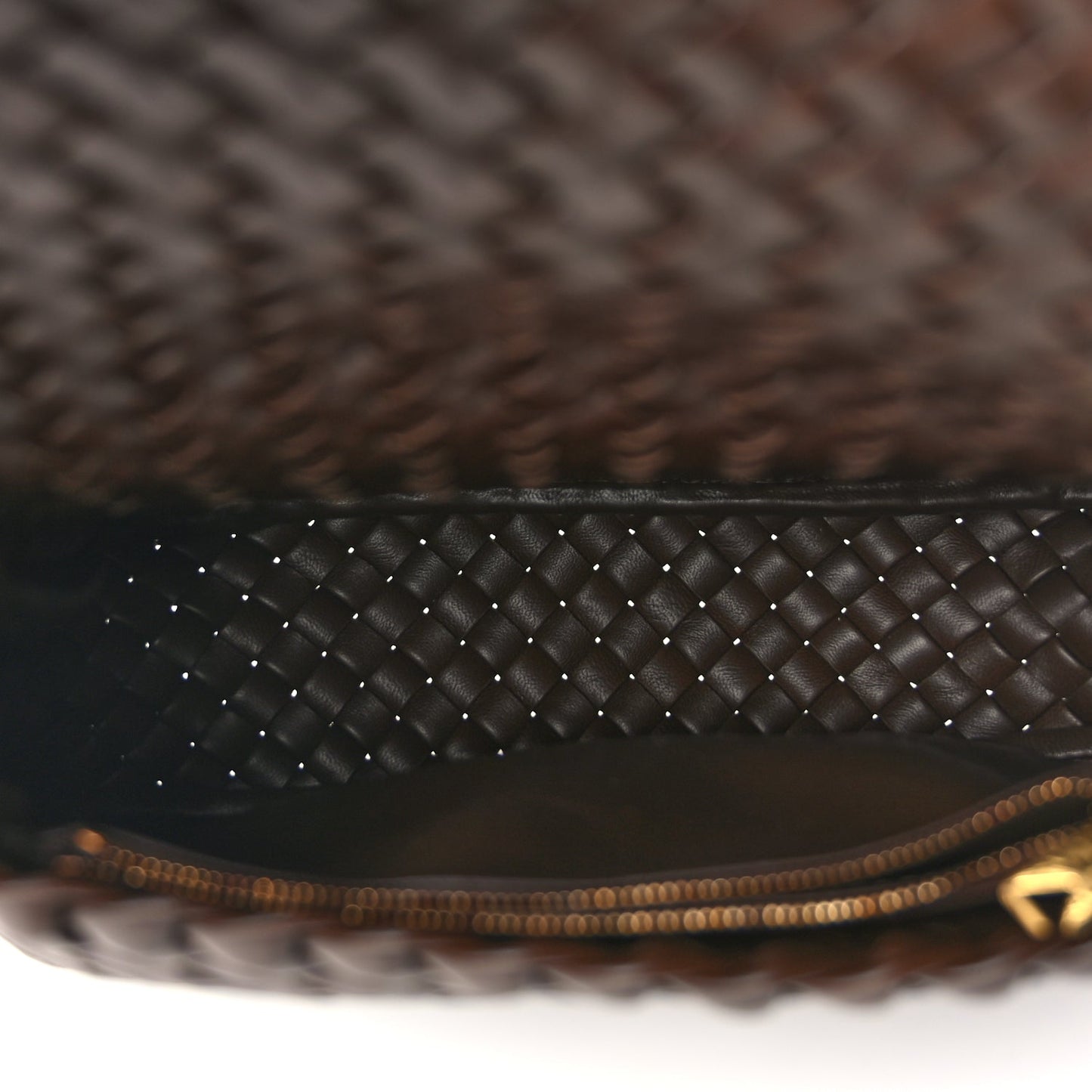 Bottega Veneta Nappa Intreccicio Padded Small Cobble Shoulder Bag Light Brown