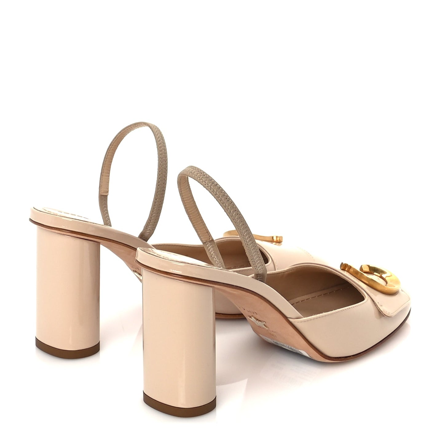 Christian Dior Patent Calfskin C'est Dior 80mm Slingback Sandals 37  Chair