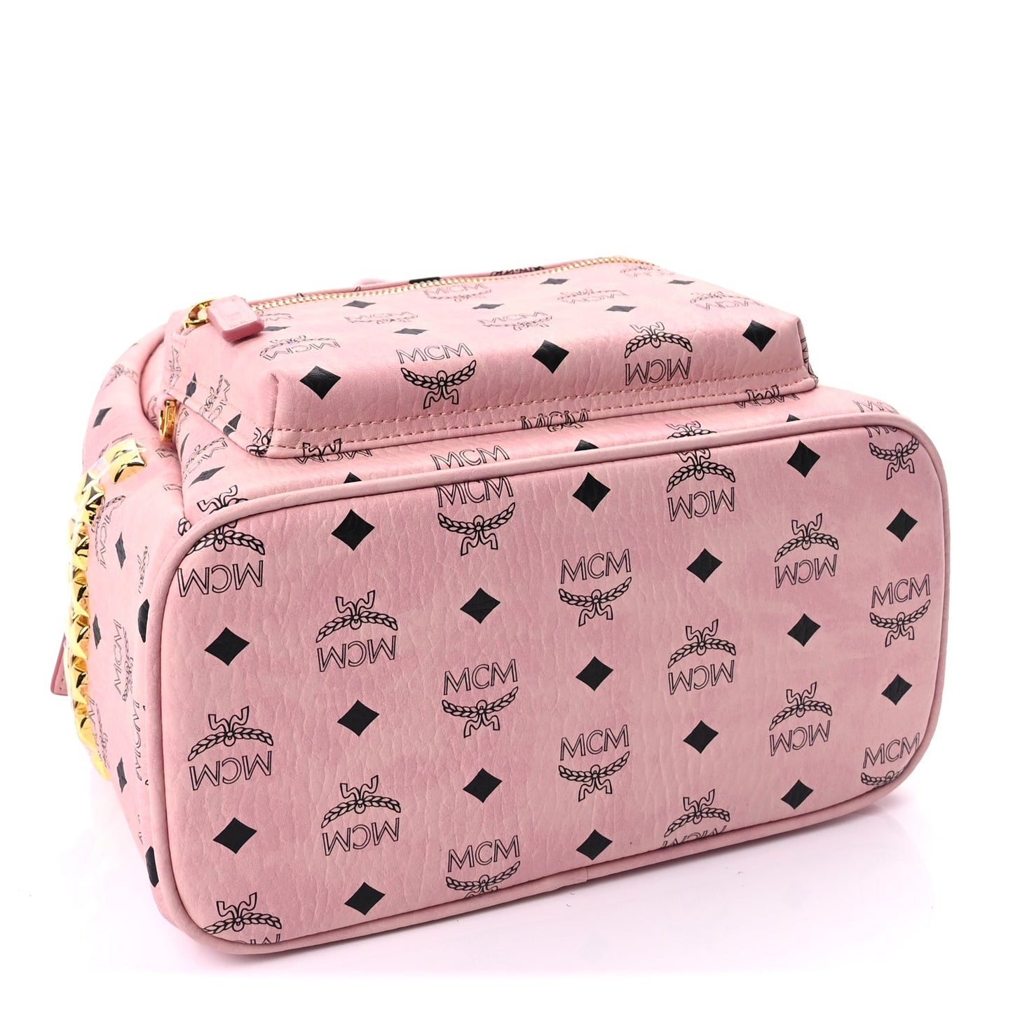 MCM Visetos Small Side Stud Stark Backpack  Soft Pink