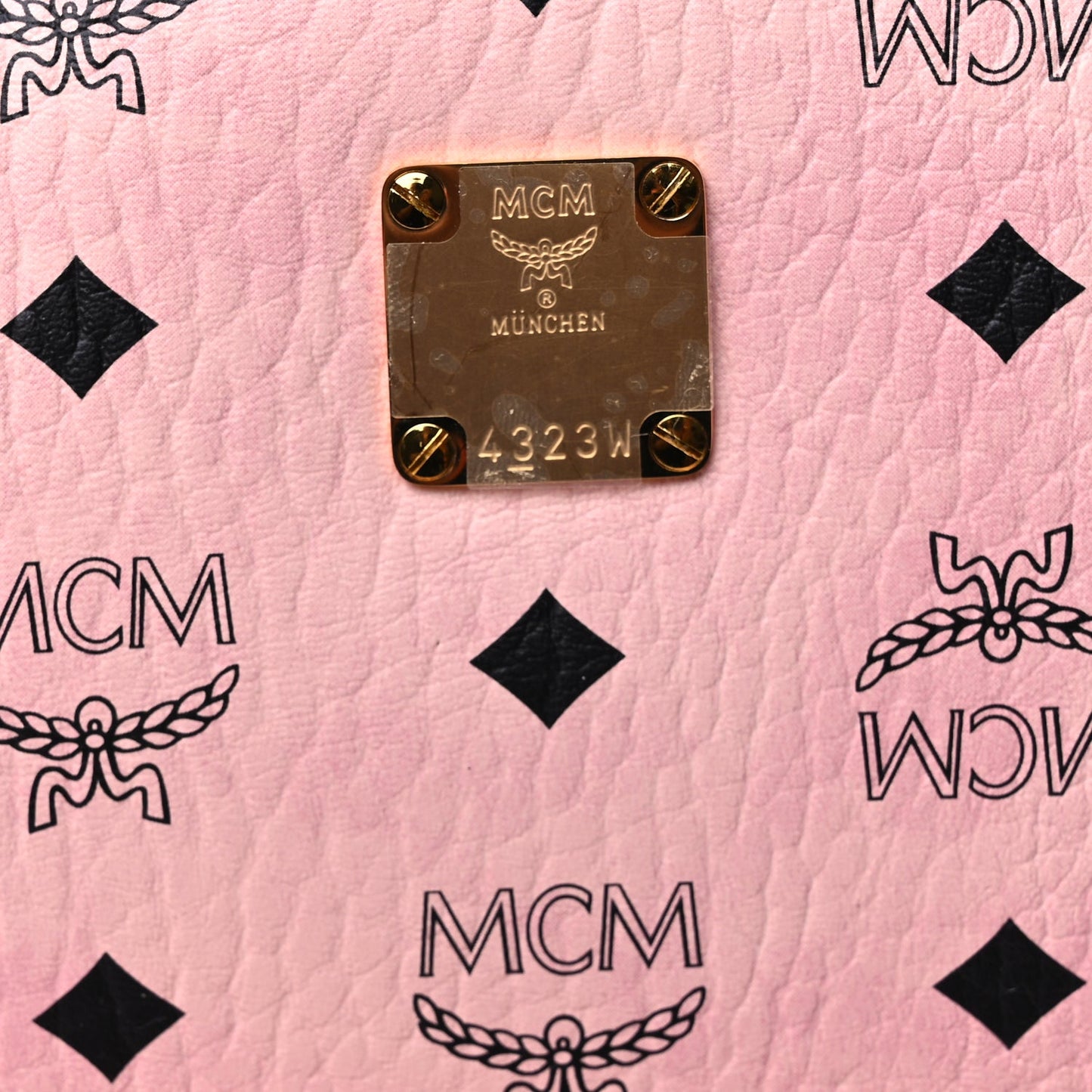 MCM Visetos Small Side Stud Stark Backpack  Soft Pink