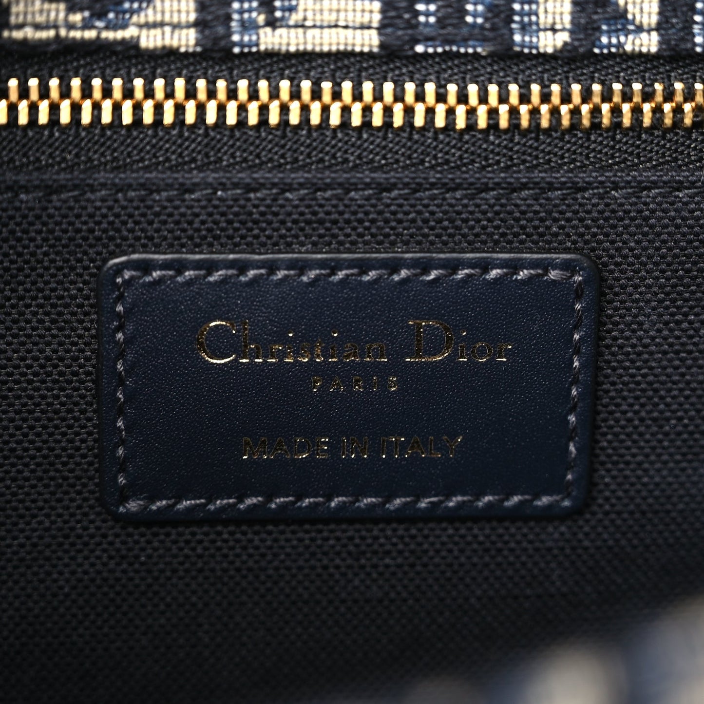 Christian Dior Oblique 30 Montaigne Flap Bag Blue
