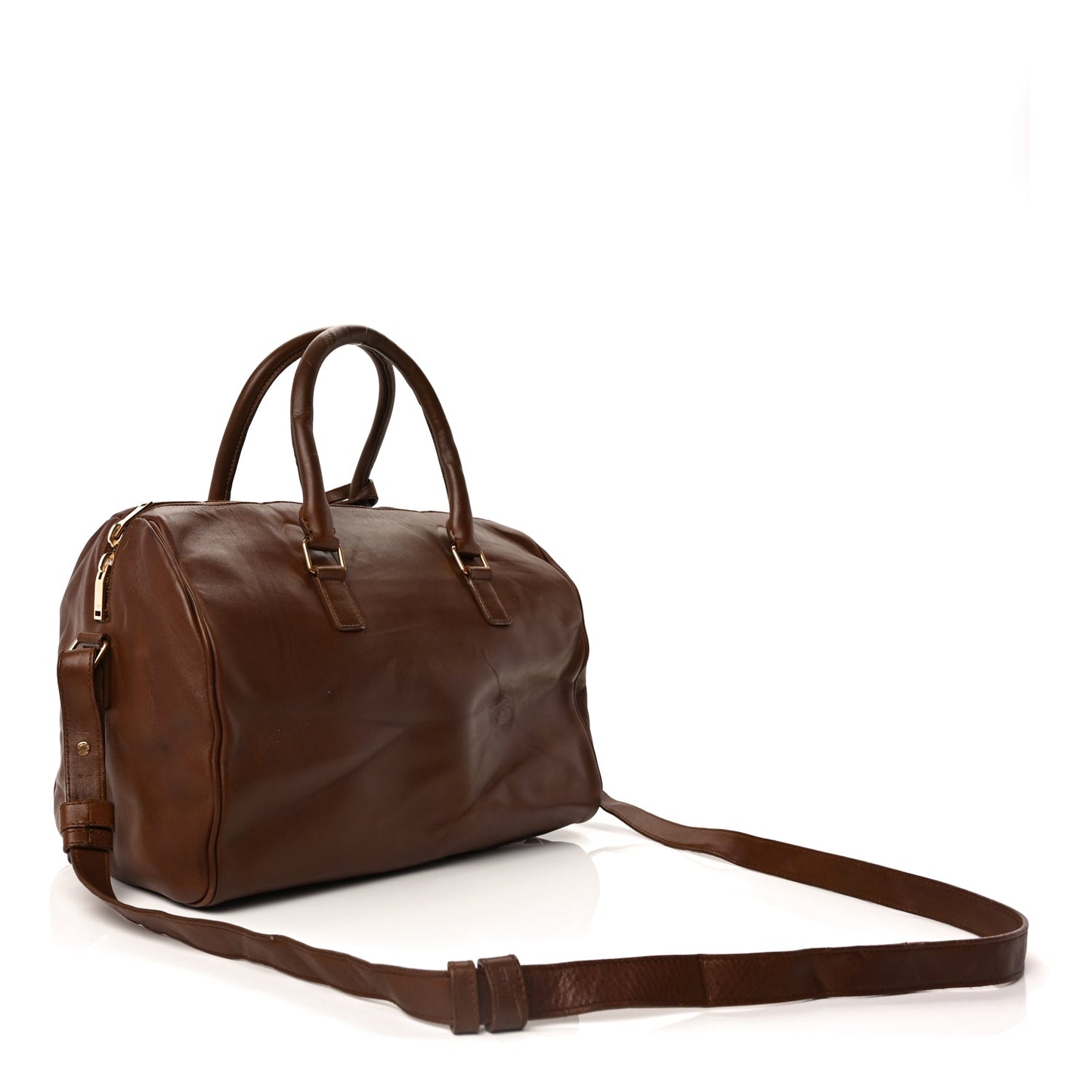 Saint Laurent Calfskin Classic Duffle 6 Havane