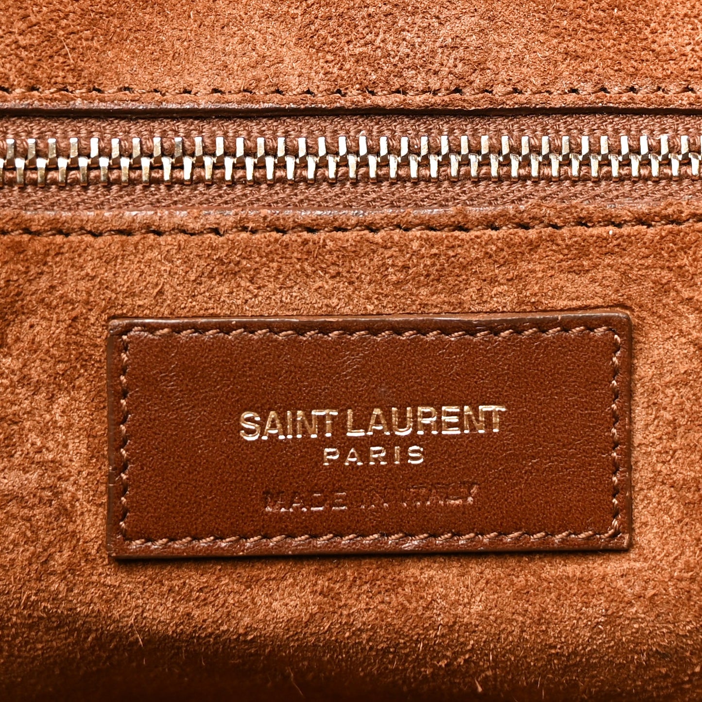 Saint Laurent Calfskin Classic Duffle 6 Havane
