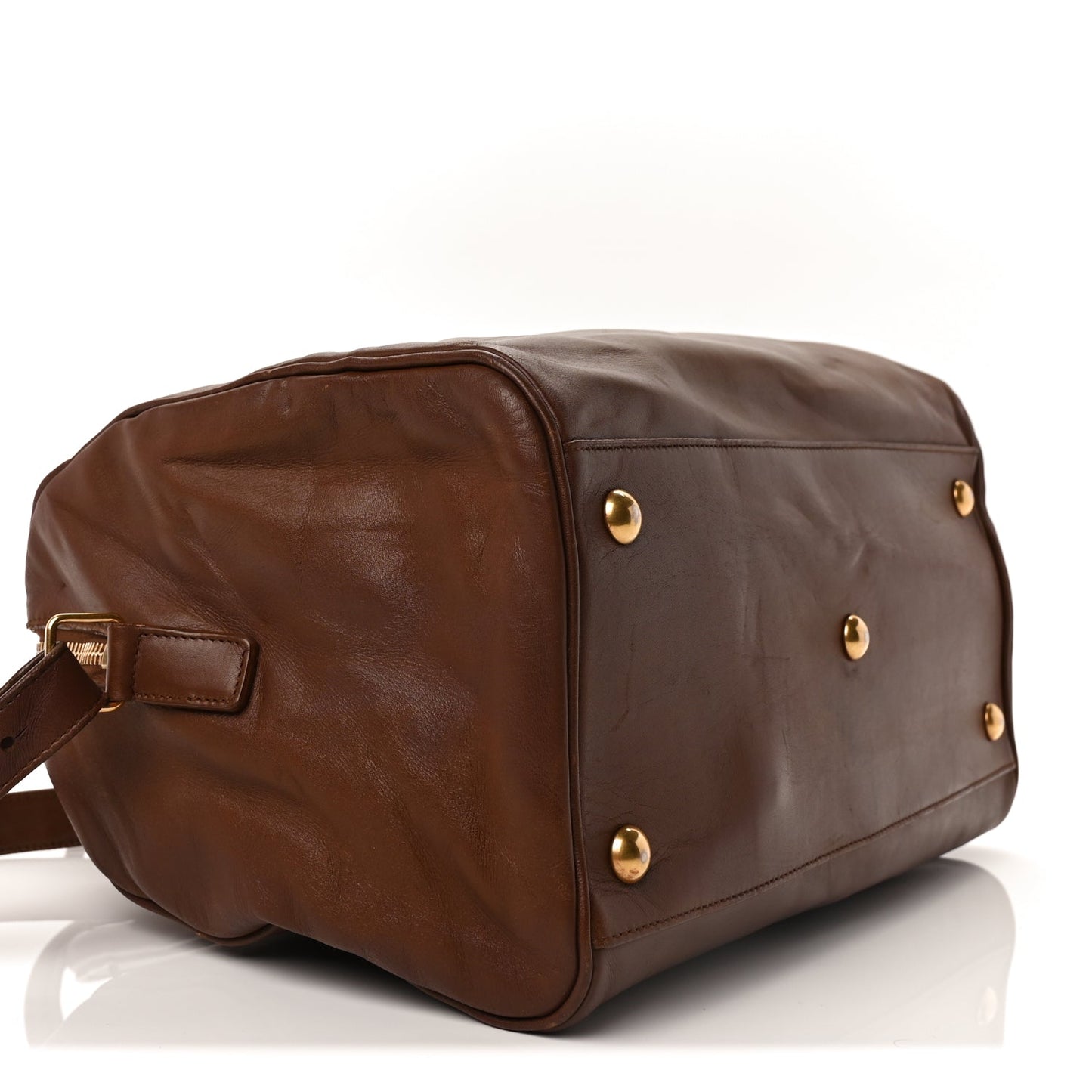 Saint Laurent Calfskin Classic Duffle 6 Havane