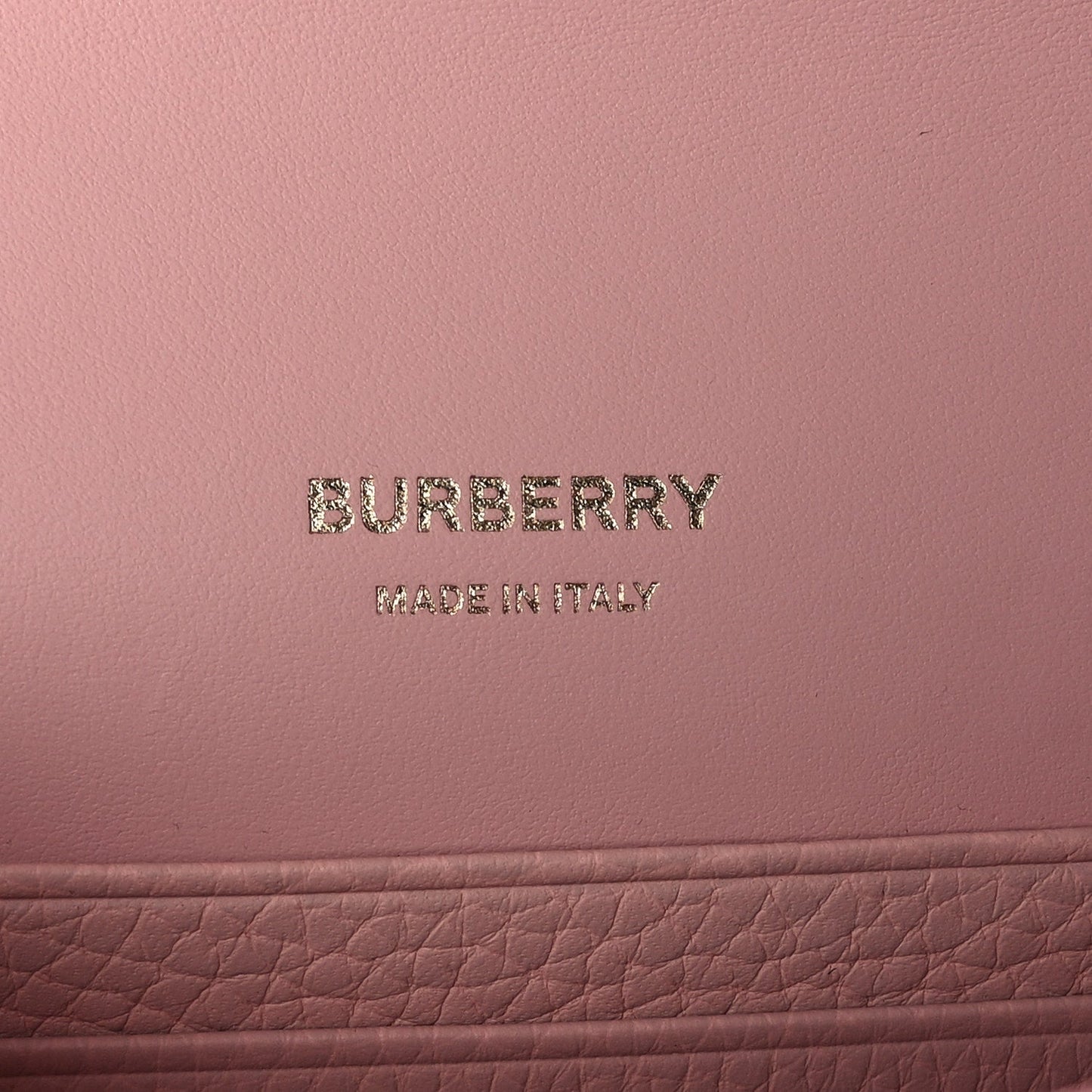 Burberry Grained Calfskin Mini TB Elongated Bag Dusty Pink