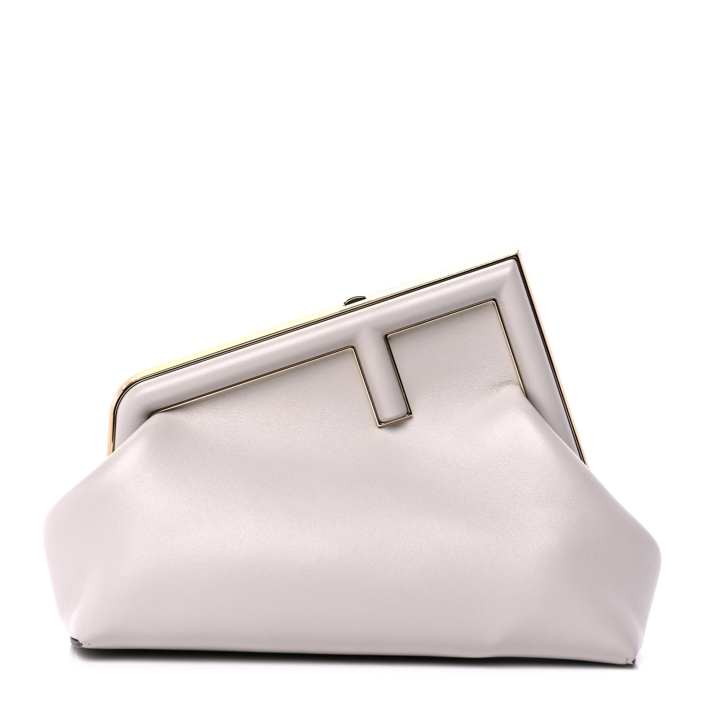Fendi Shiny Nappa Small Fendi First  Ghiaia