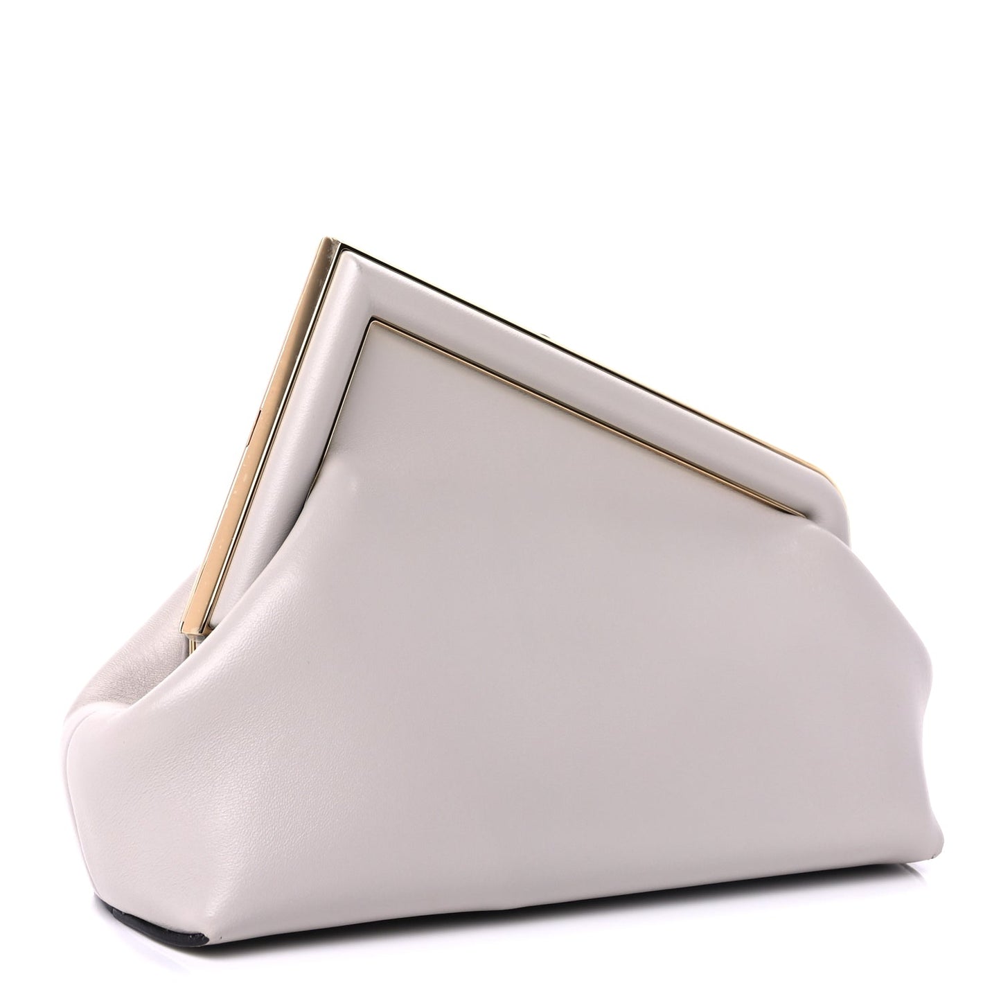Fendi Shiny Nappa Small Fendi First  Ghiaia