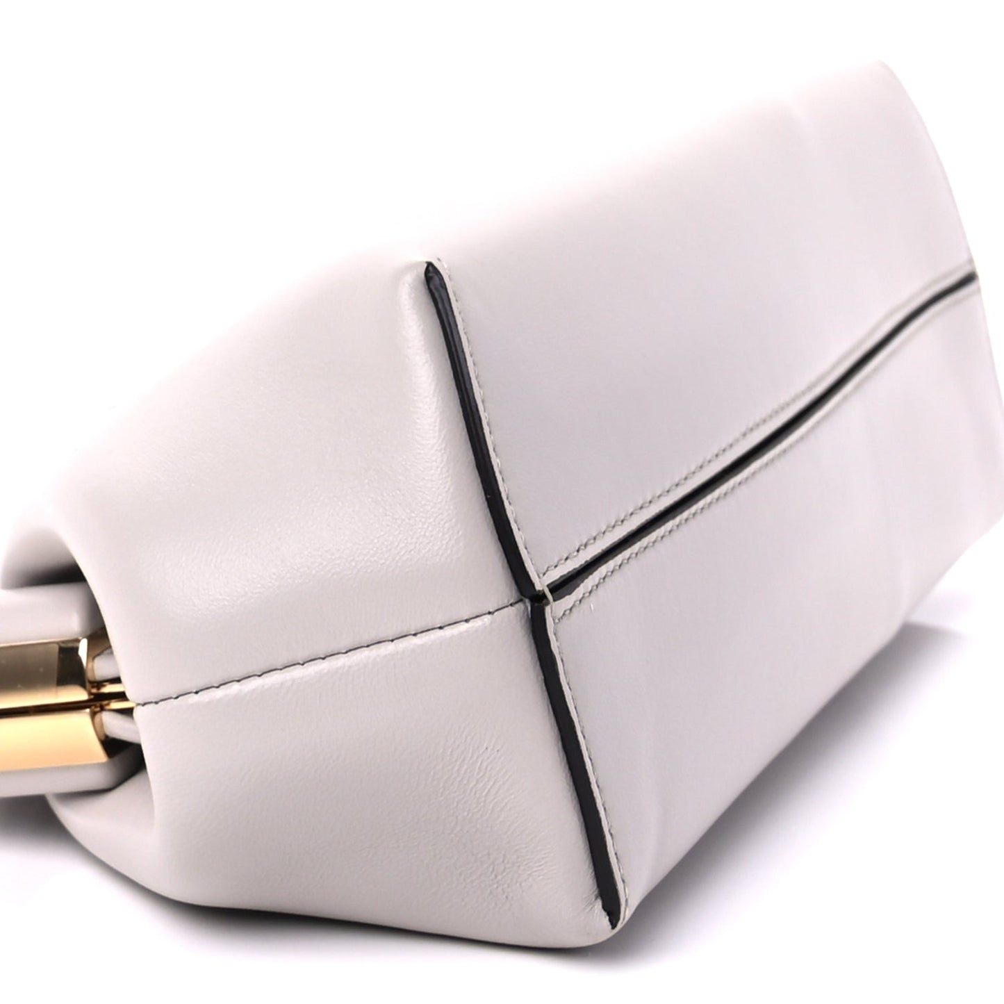 Fendi Shiny Nappa Small Fendi First  Ghiaia