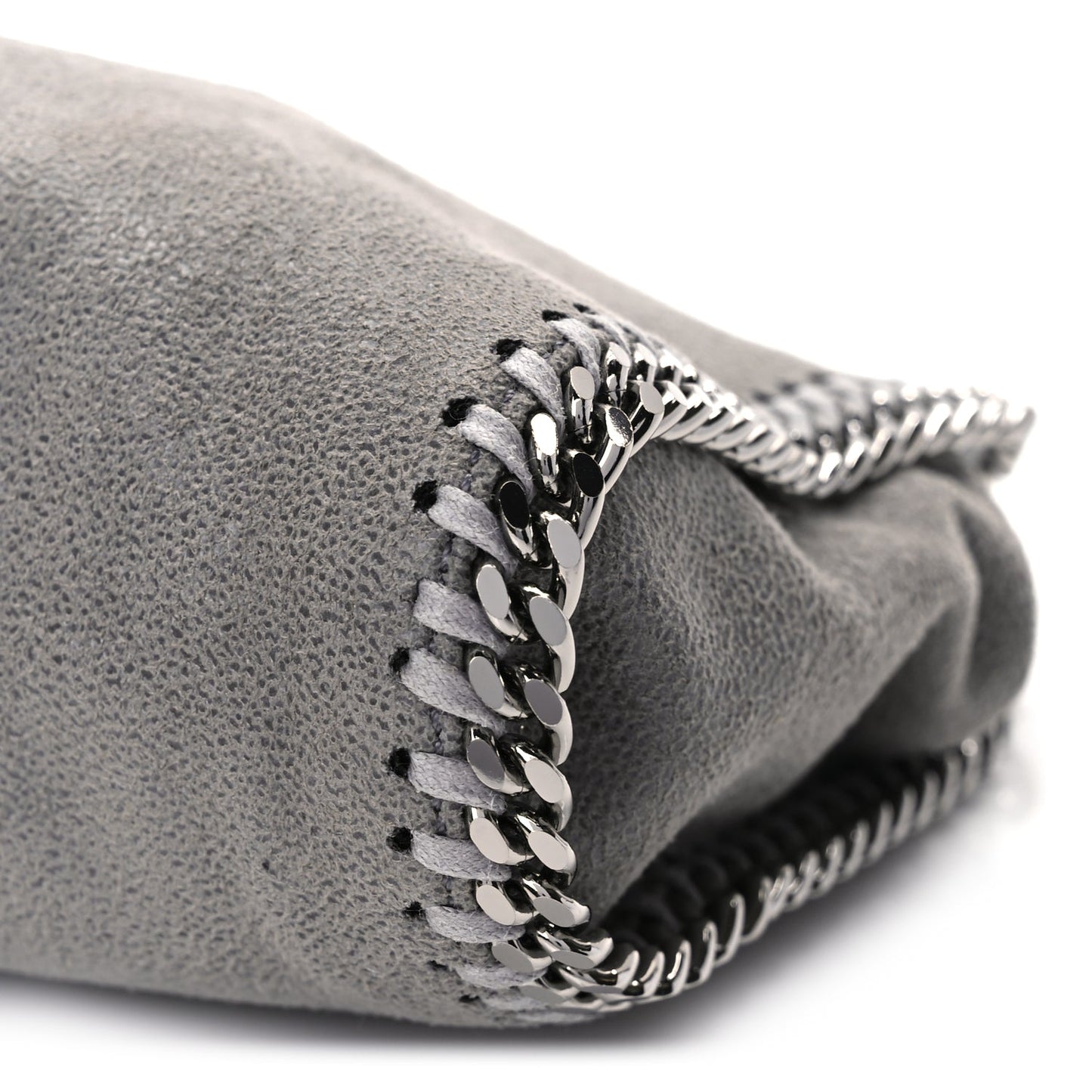 Stella McCartney Shaggy Deer Tiny Falabella Tote Grey
