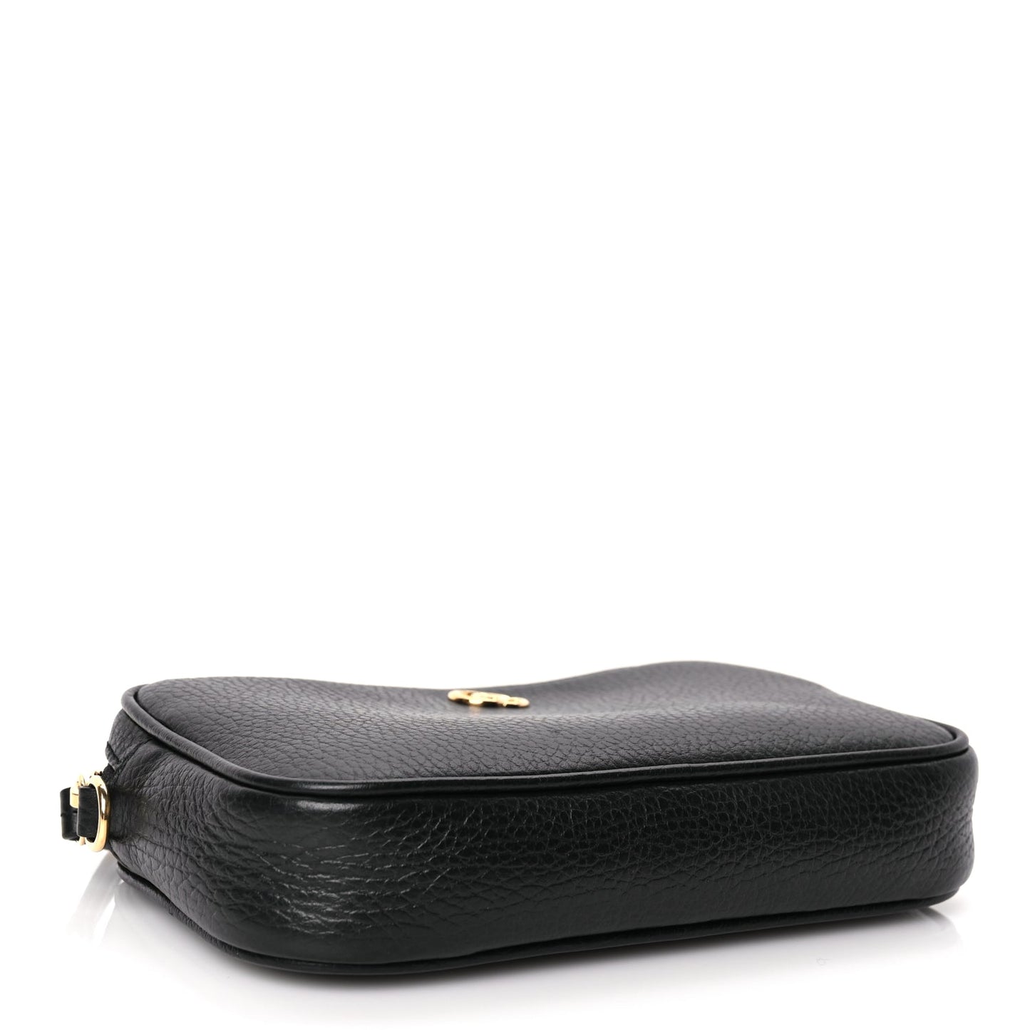 Gucci Dollar Calfskin Super Mini GG Marmont Chain Shoulder Bag Black