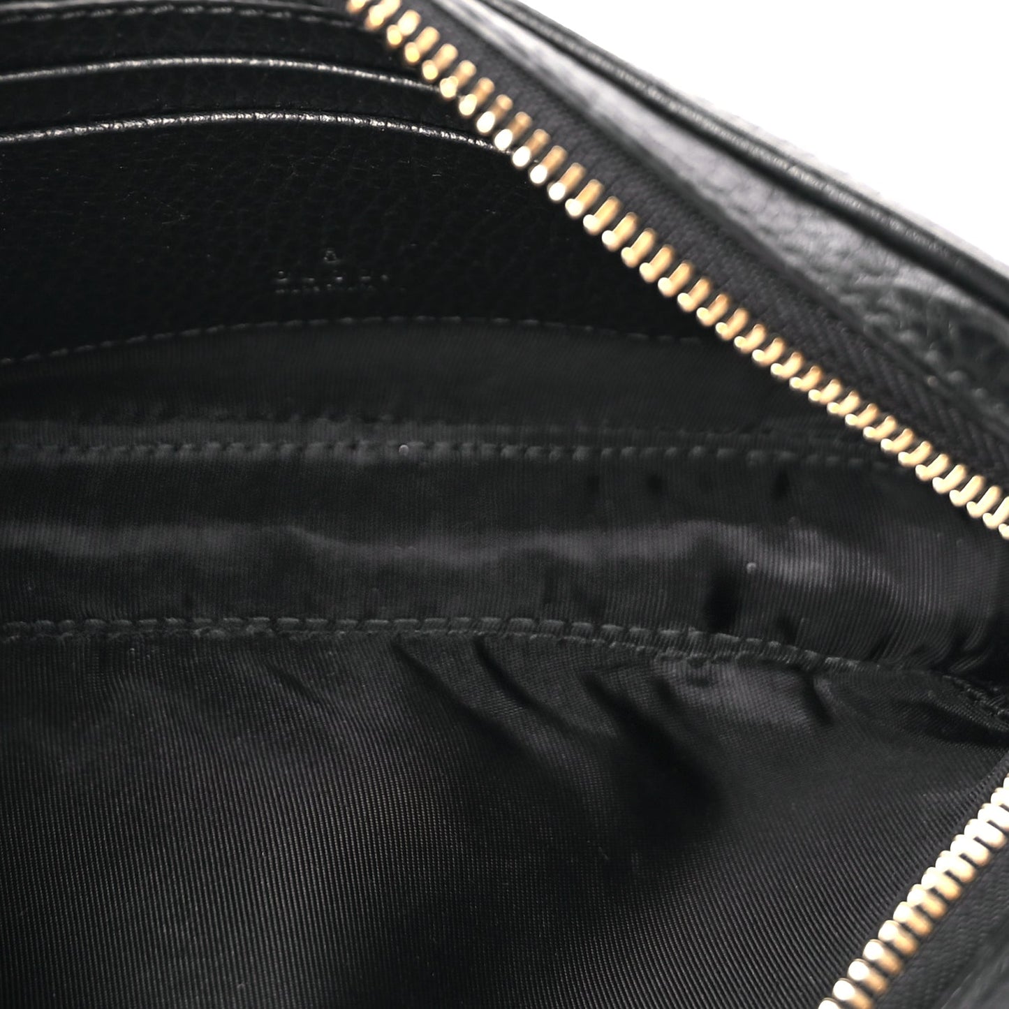 Gucci Dollar Calfskin Super Mini GG Marmont Chain Shoulder Bag Black