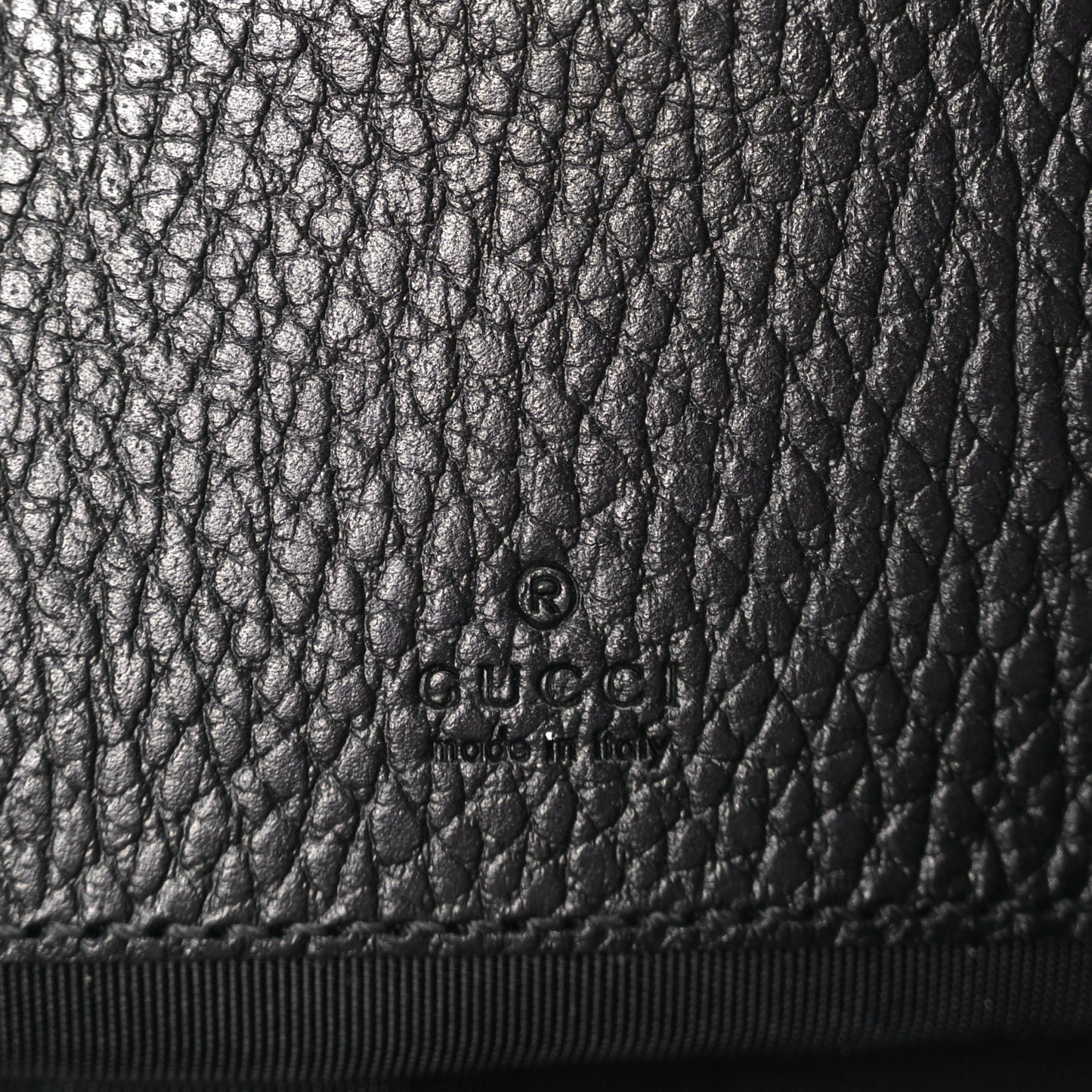Gucci Dollar Calfskin Super Mini GG Marmont Chain Shoulder Bag Black