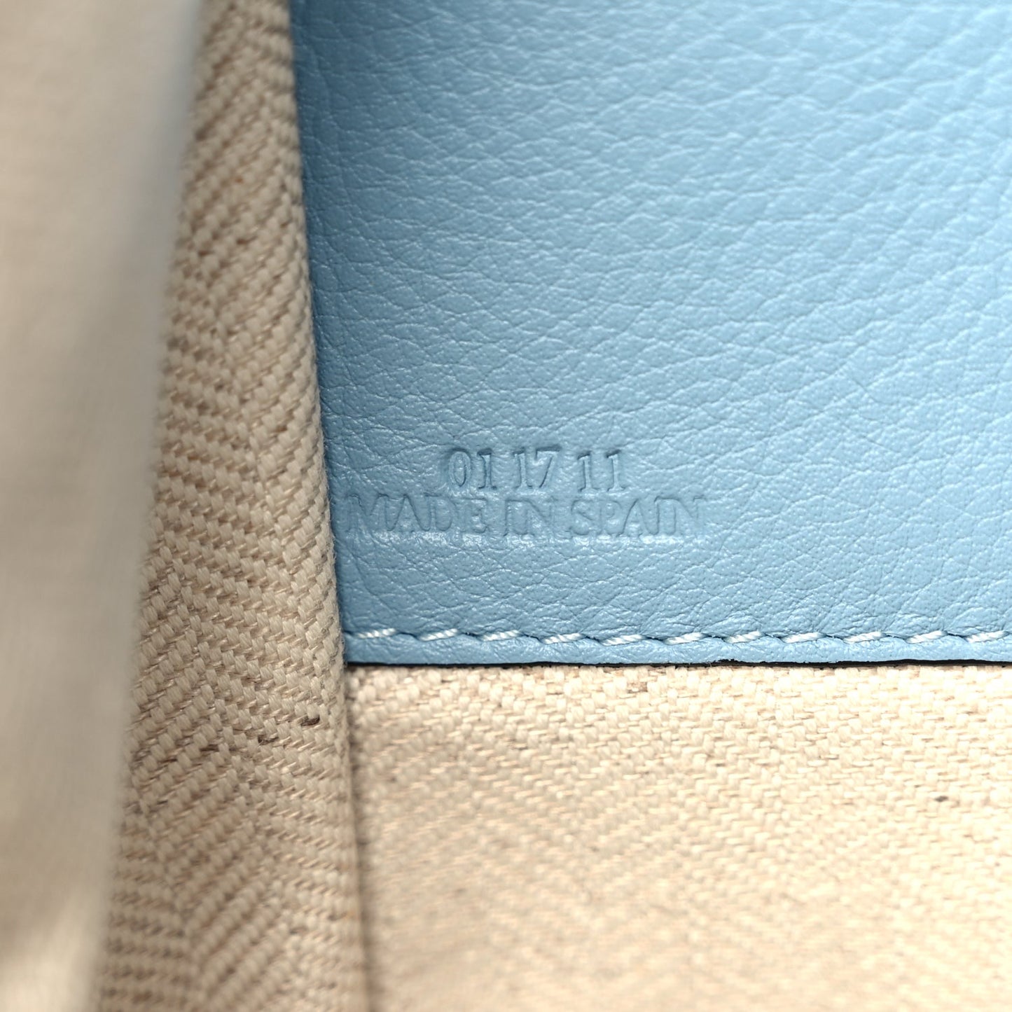 Loewe Calfskin Large Hammock Shoulder Bag Aqua Light Blue Stone