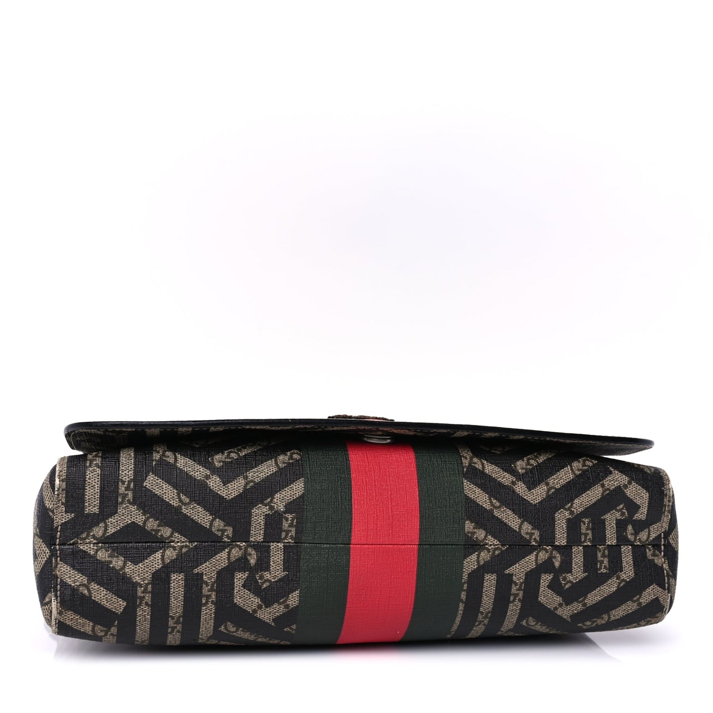 Gucci GG Supreme Monogram Caleido Web Crossbody  Beige Ebony