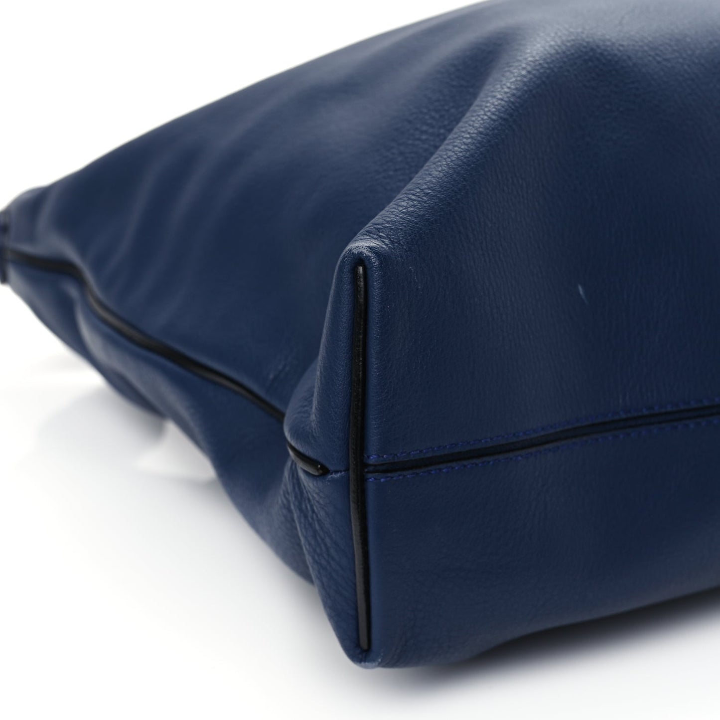 Loewe Calfskin Small Flamenco Knot Hobo Navy