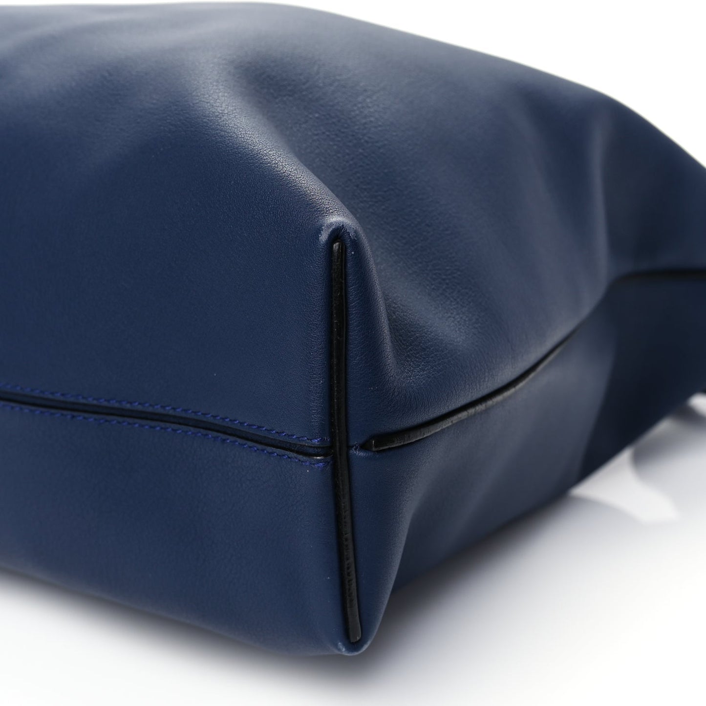 Loewe Calfskin Small Flamenco Knot Hobo Navy