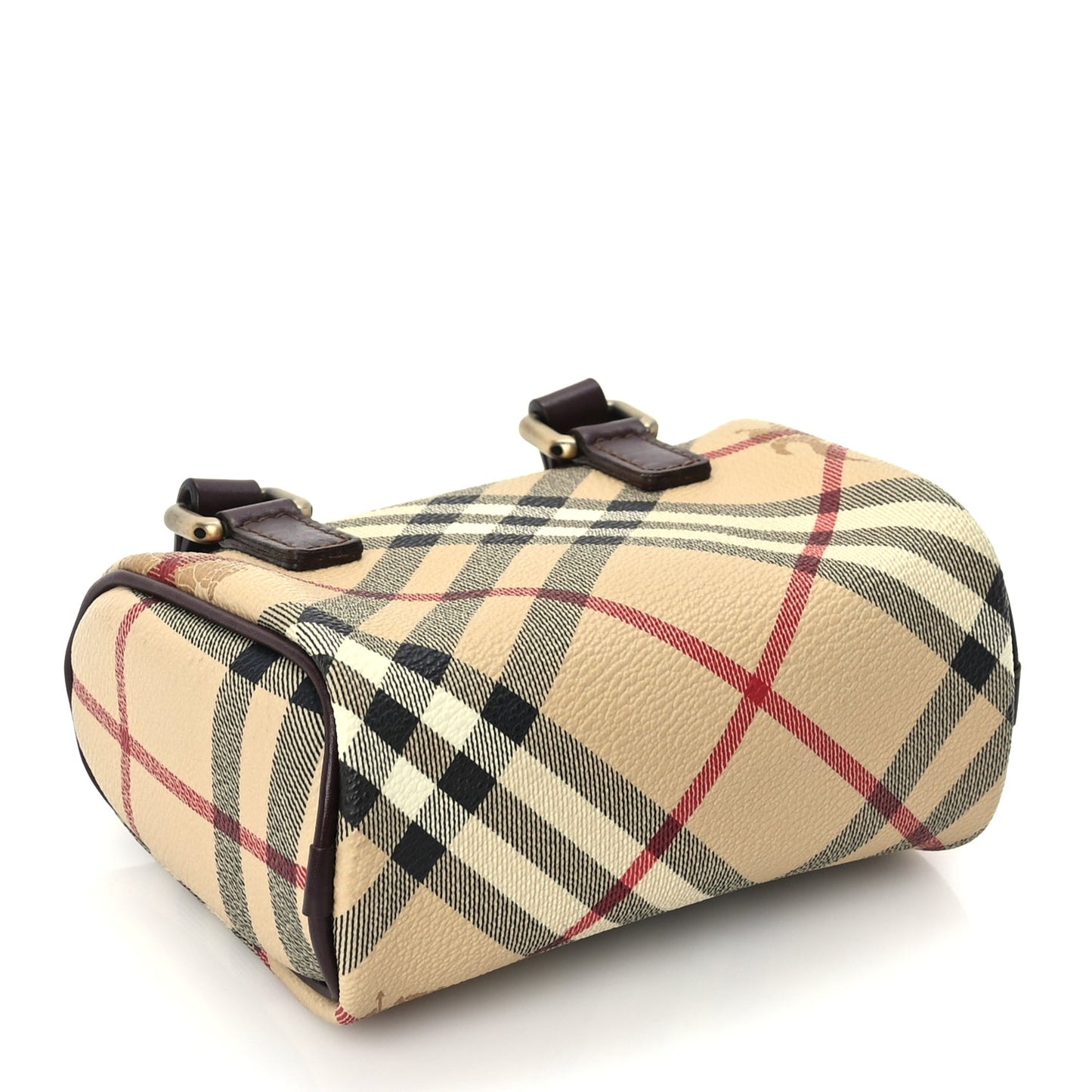 Burberry Haymarket Check Mini Shoulder Bag  Chocolate