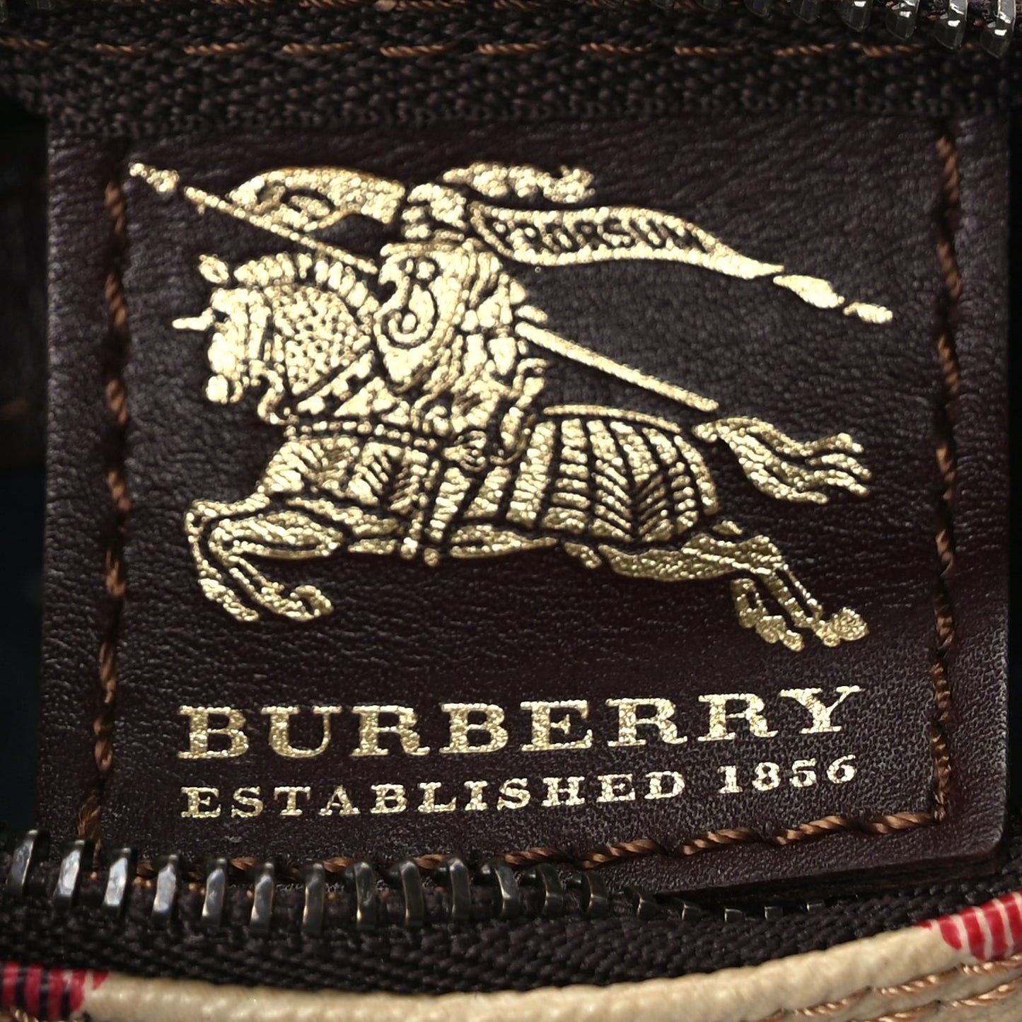 Burberry Haymarket Check Mini Shoulder Bag  Chocolate