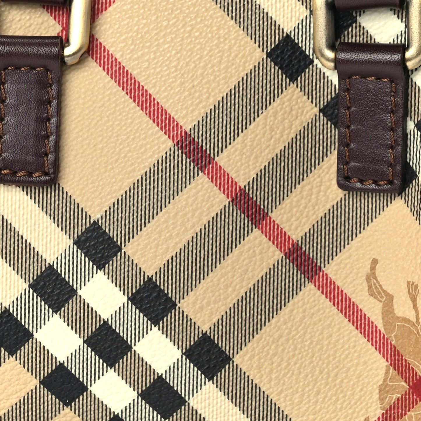 Burberry Haymarket Check Mini Shoulder Bag  Chocolate