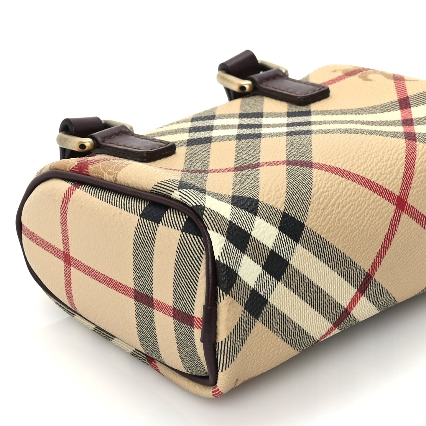 Burberry Haymarket Check Mini Shoulder Bag  Chocolate