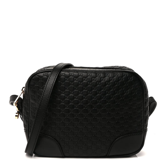 Gucci Microguccissima Mini Bree Messenger Bag Black