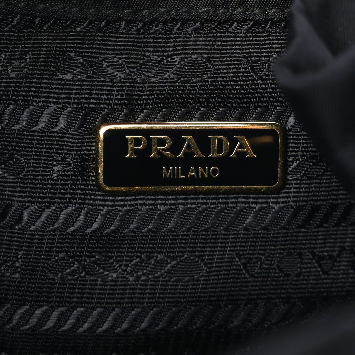 Prada Nylon Vela Saffiano Mini Bucket Crossbody Bag  Black