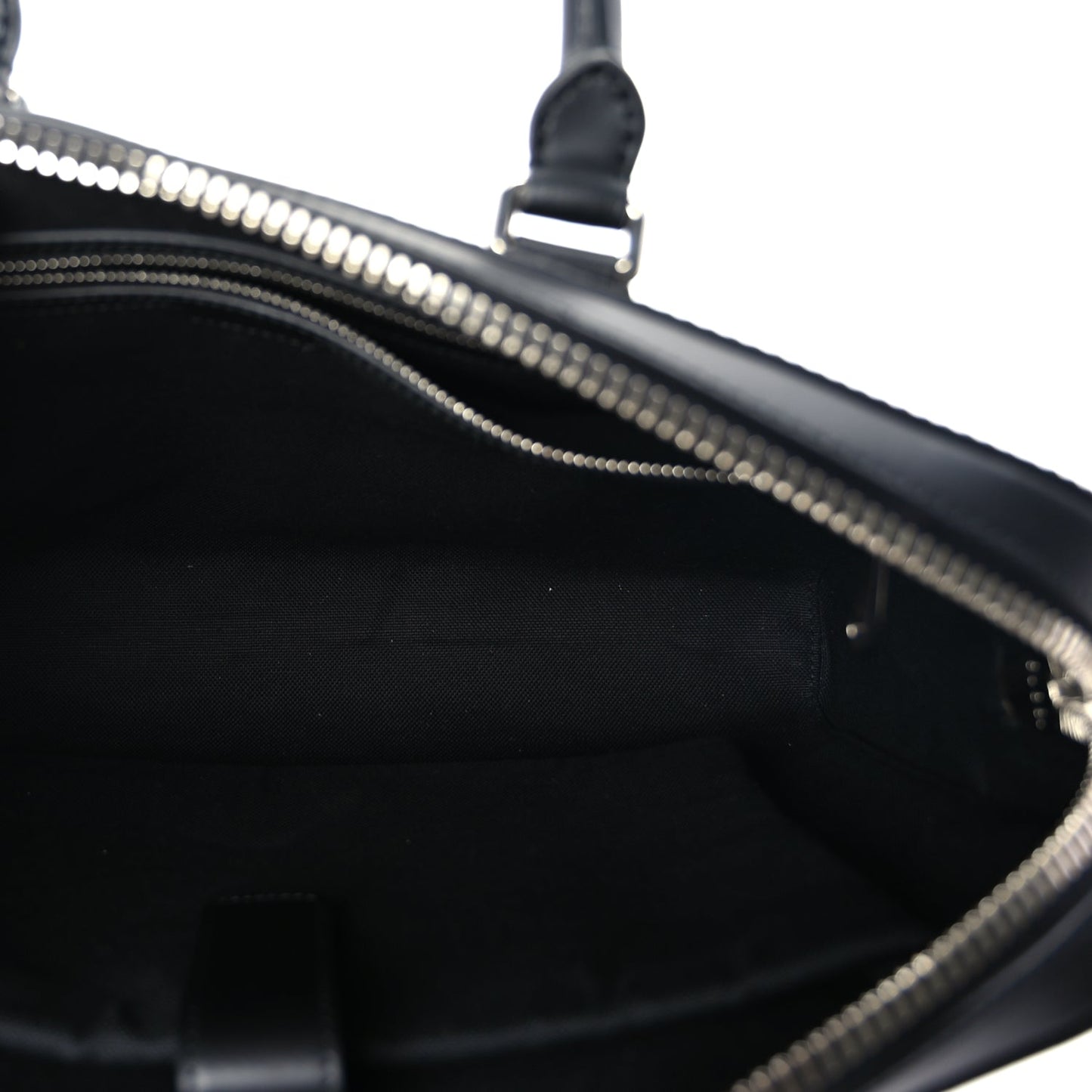 Gucci GG Supreme Monogram Appia Calfskin Web Briefcase Black