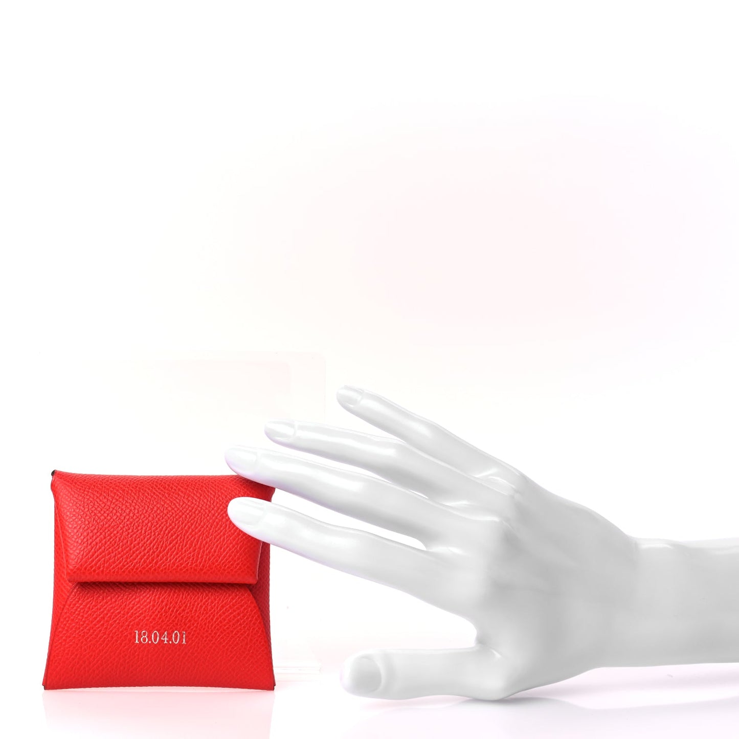 Hermes Epsom Horseshoe Bastia Coin Purse Rouge Casaque Etoupe