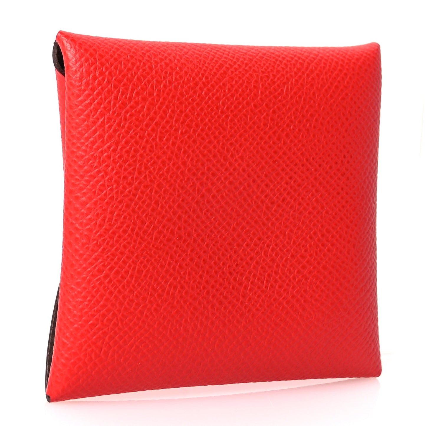 Hermes Epsom Horseshoe Bastia Coin Purse Rouge Casaque Etoupe