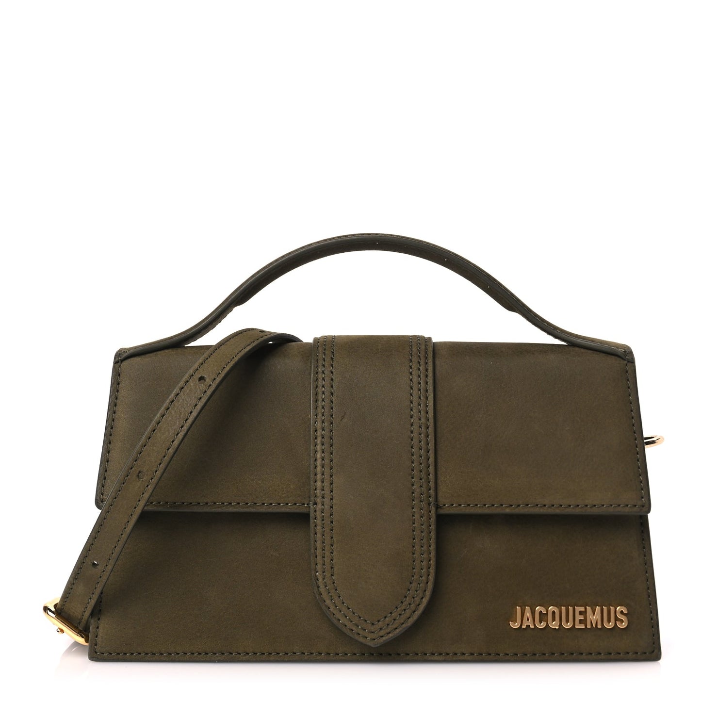 Jacquemus Nubuck Le Grande Bambino Dark Khaki