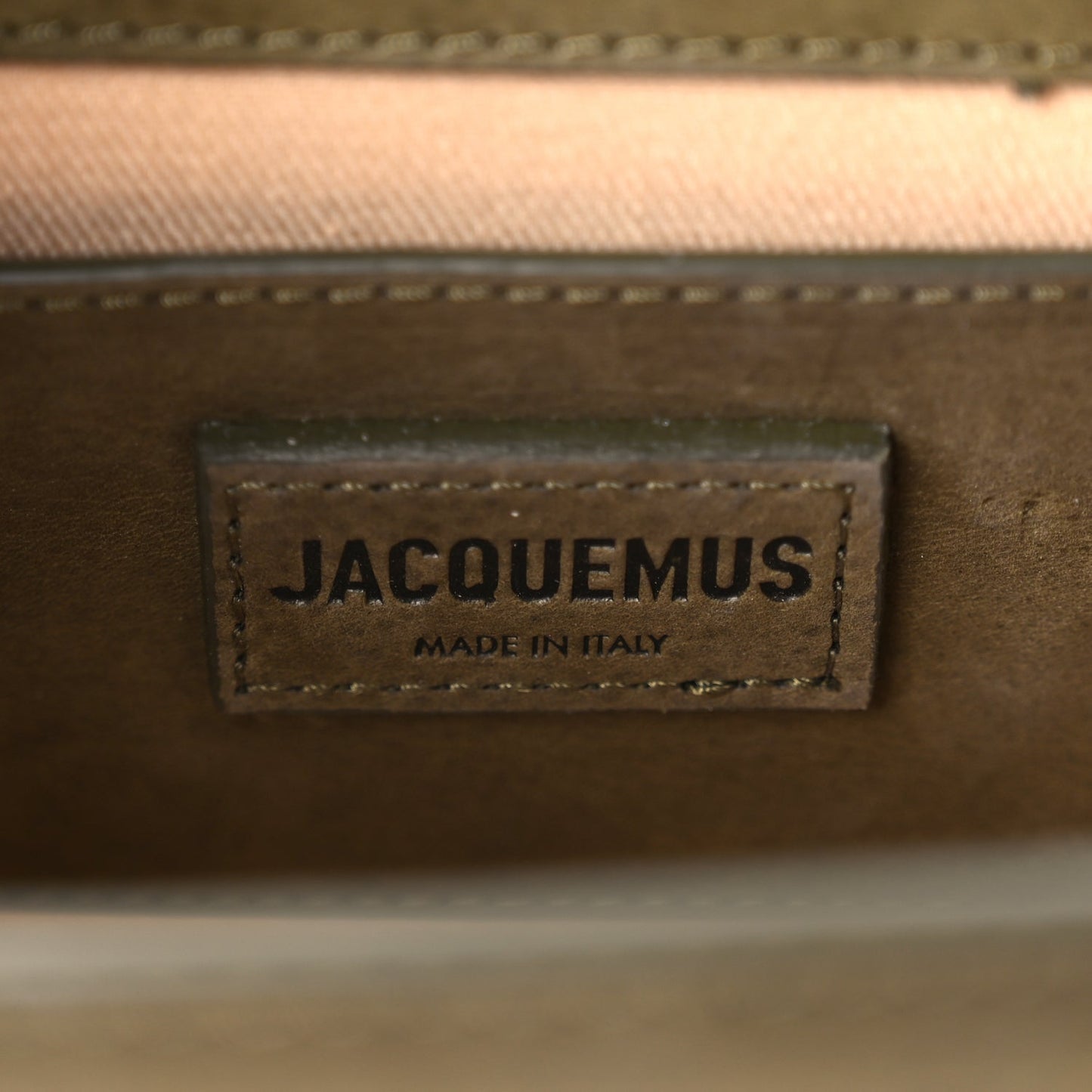 Jacquemus Nubuck Le Grande Bambino Dark Khaki