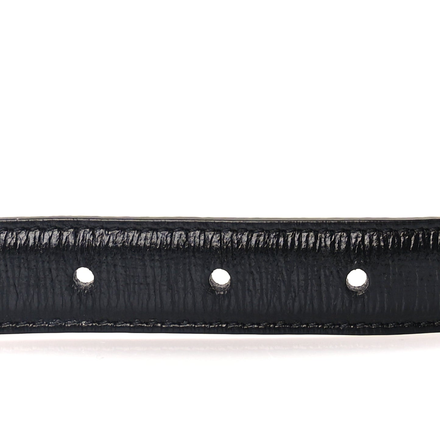 Gucci Azalea Calfskin Enamel Monochrome Double G 20mm Belt 70 28  Black