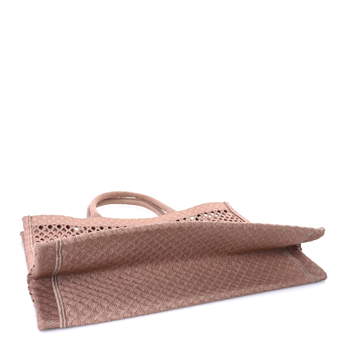 Christian Dior Mesh Embroidered Large Book Tote Clay