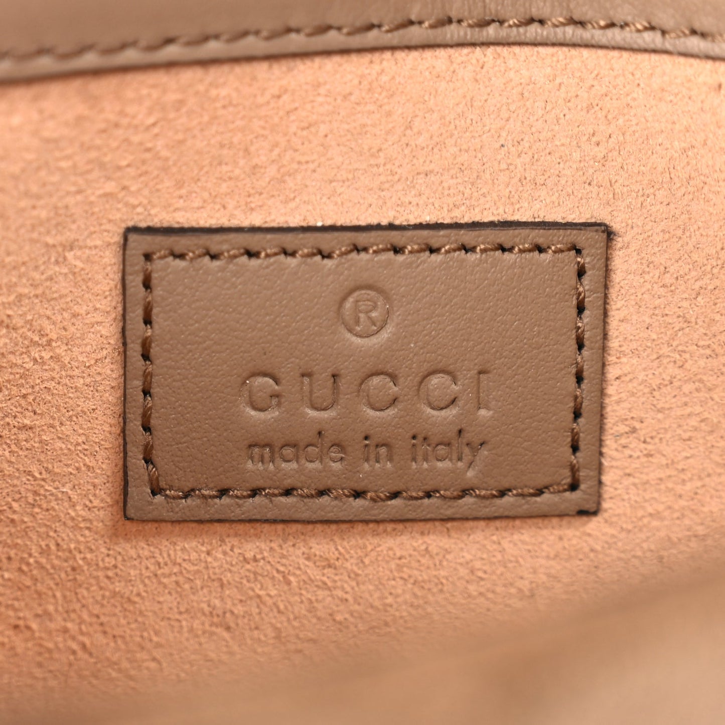 Gucci GG Supreme Monogram Super Mini Dionysus Shoulder Bag Taupe